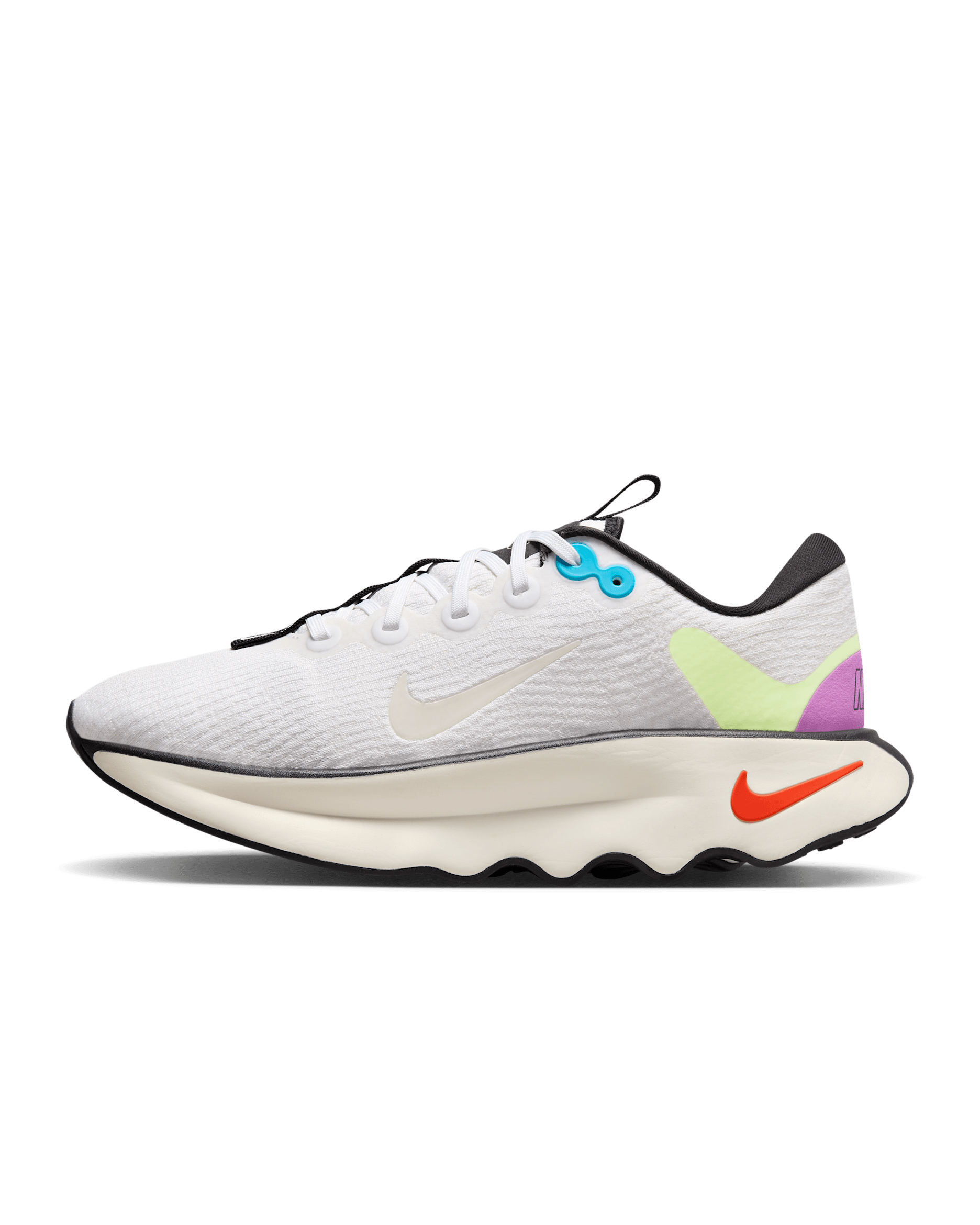 รองเท้าเดินพรีเมียมผู้ชาย Nike Motiva SE - Pale Ivory/ดำ/Lime Blast/ขาว