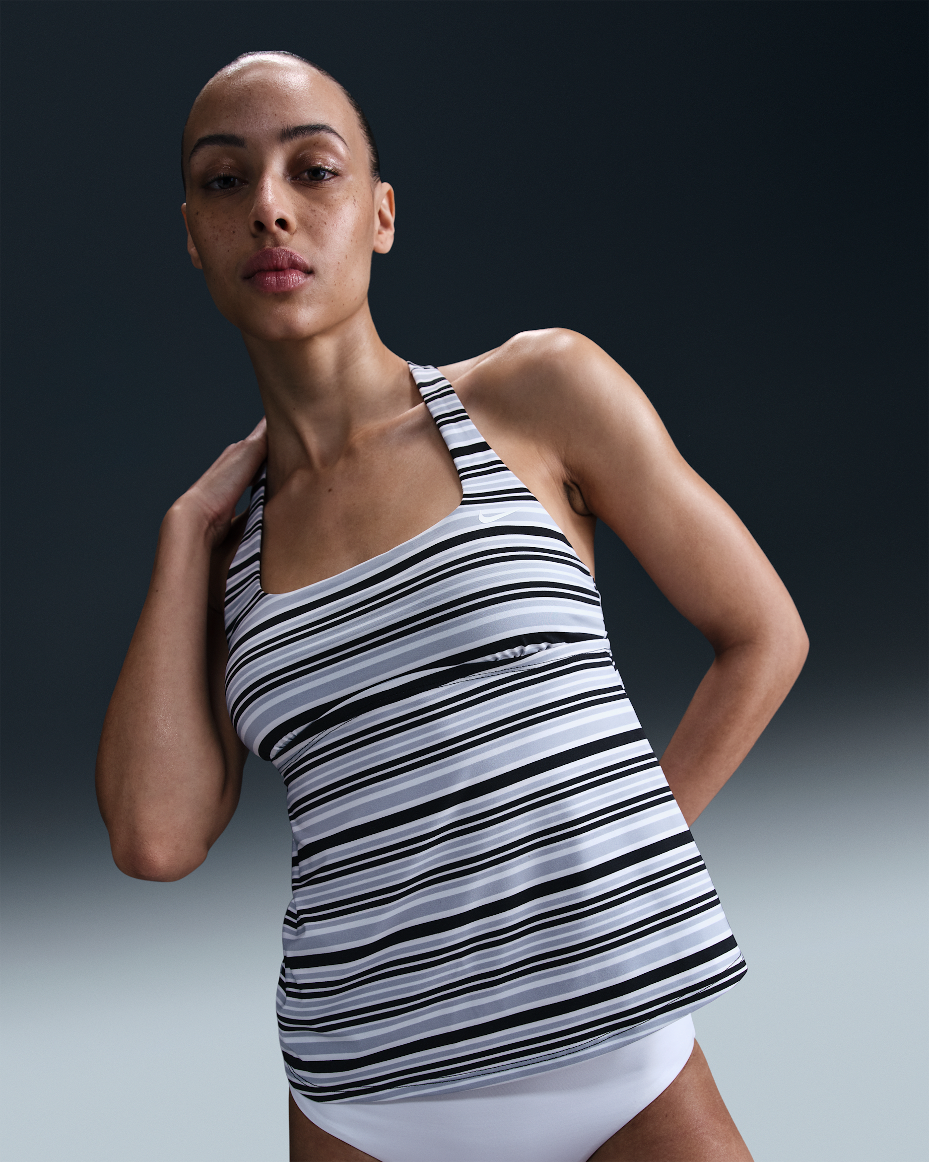 Nike Swim Women's Square-Neck Tankini - Black