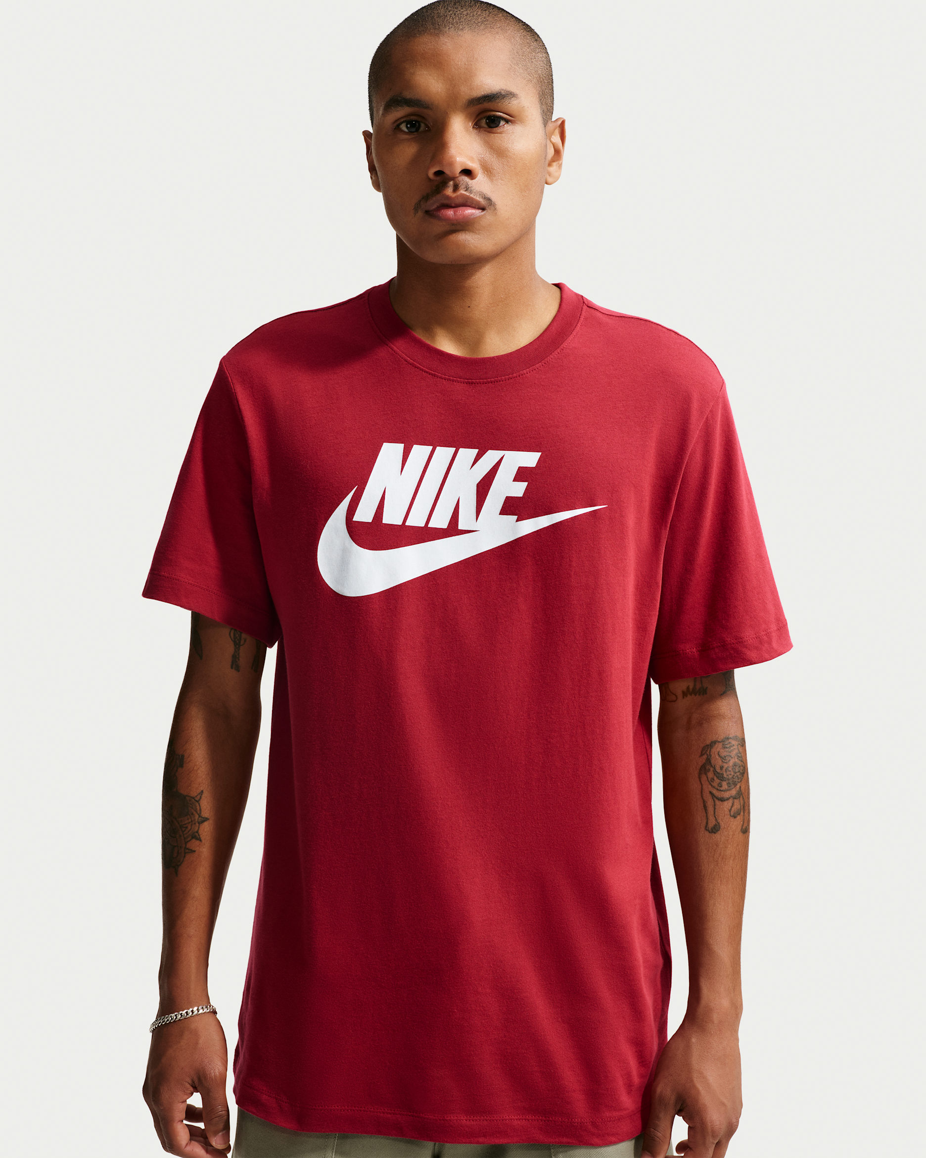 Playera para hombre Nike Sportswear - Carmesí team