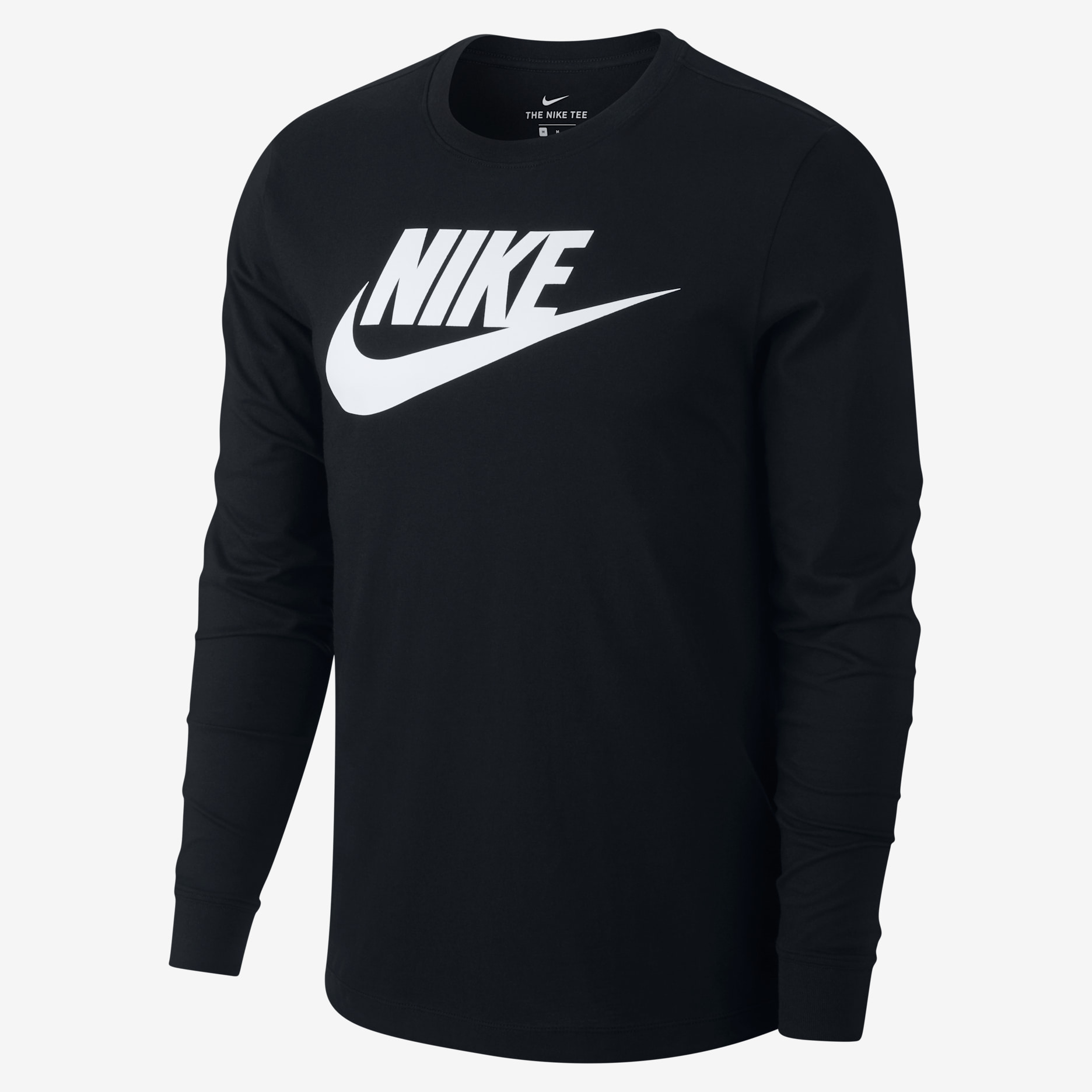 Nike Sportswear Men's Long-Sleeve T-Shirt - Black/White