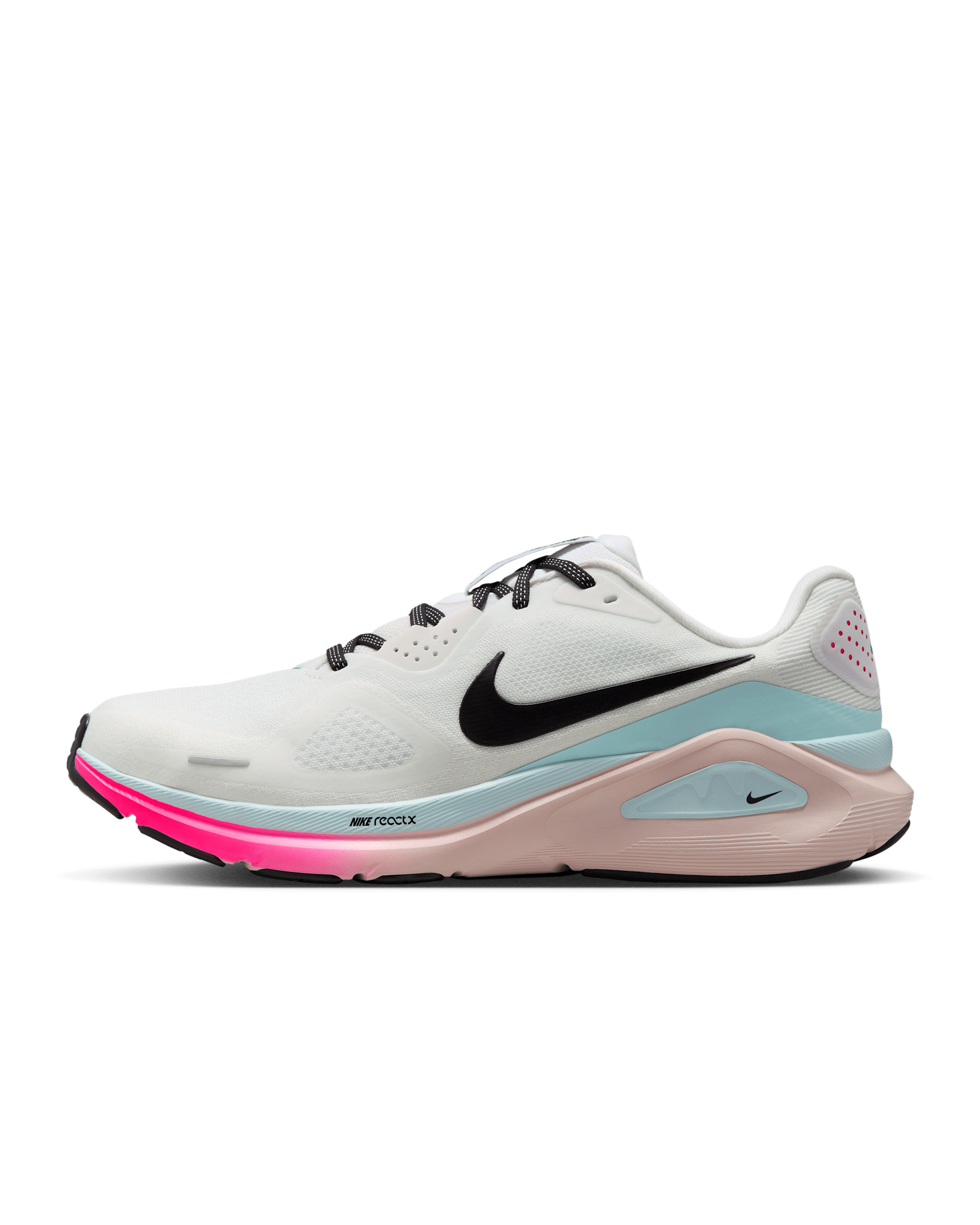 Nike Structure 26 Men's Road Running Shoes - White/Glacier Ice/Hyper Pink/Black