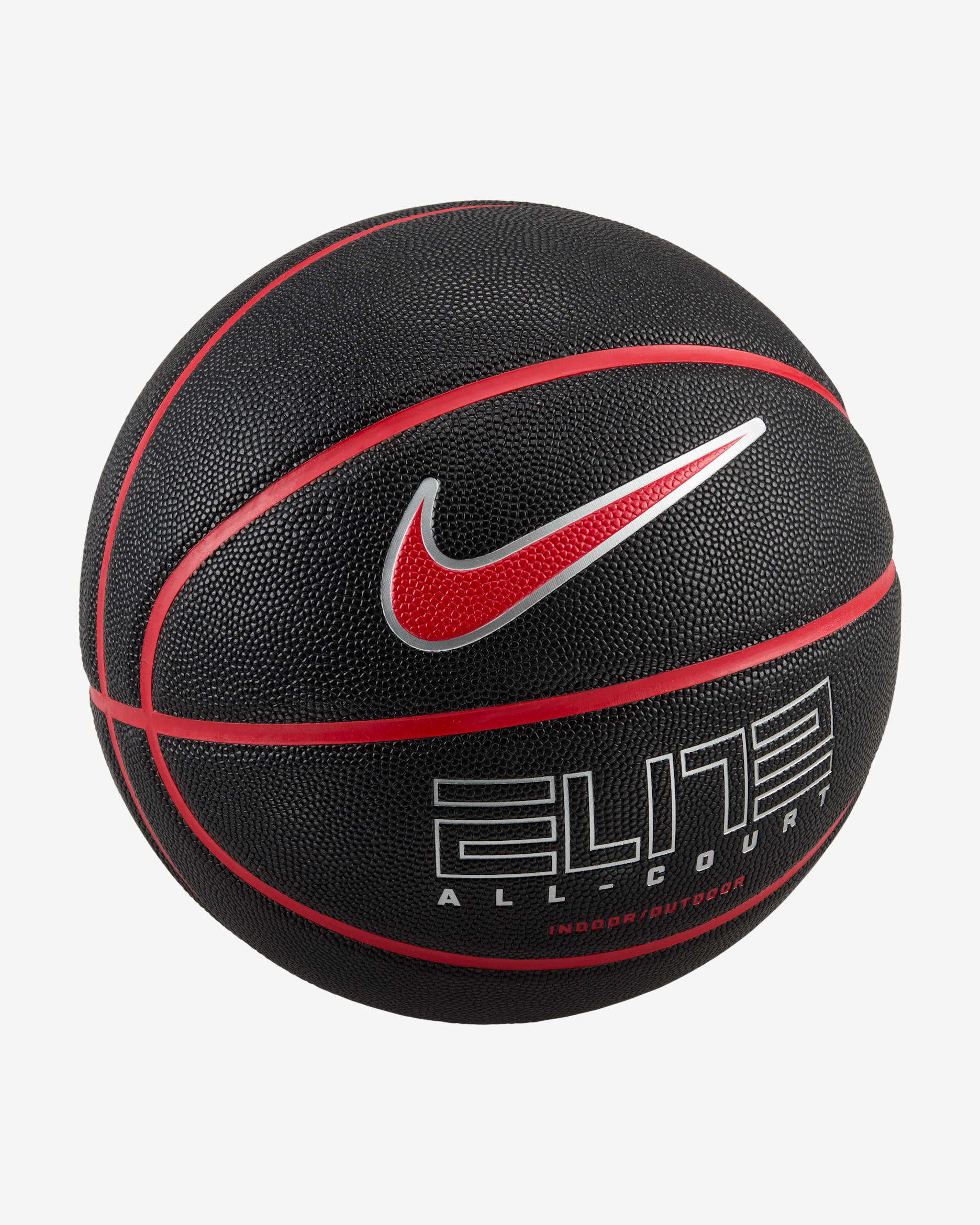 Balón de básquetbol Nike Elite All Court - Negro/Rojo universitario