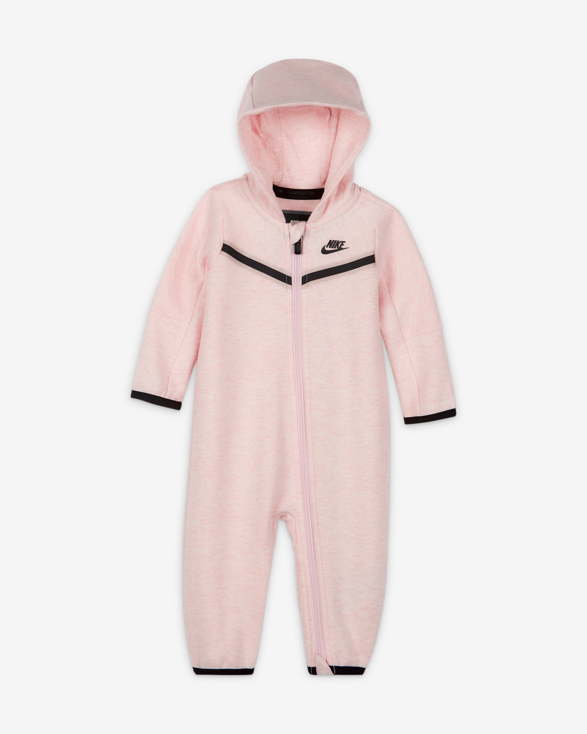 Combinaison à zip Nike Sportswear Tech Fleece pour bébé (0 - 9 mois) - Pink Foam/Pink Foam