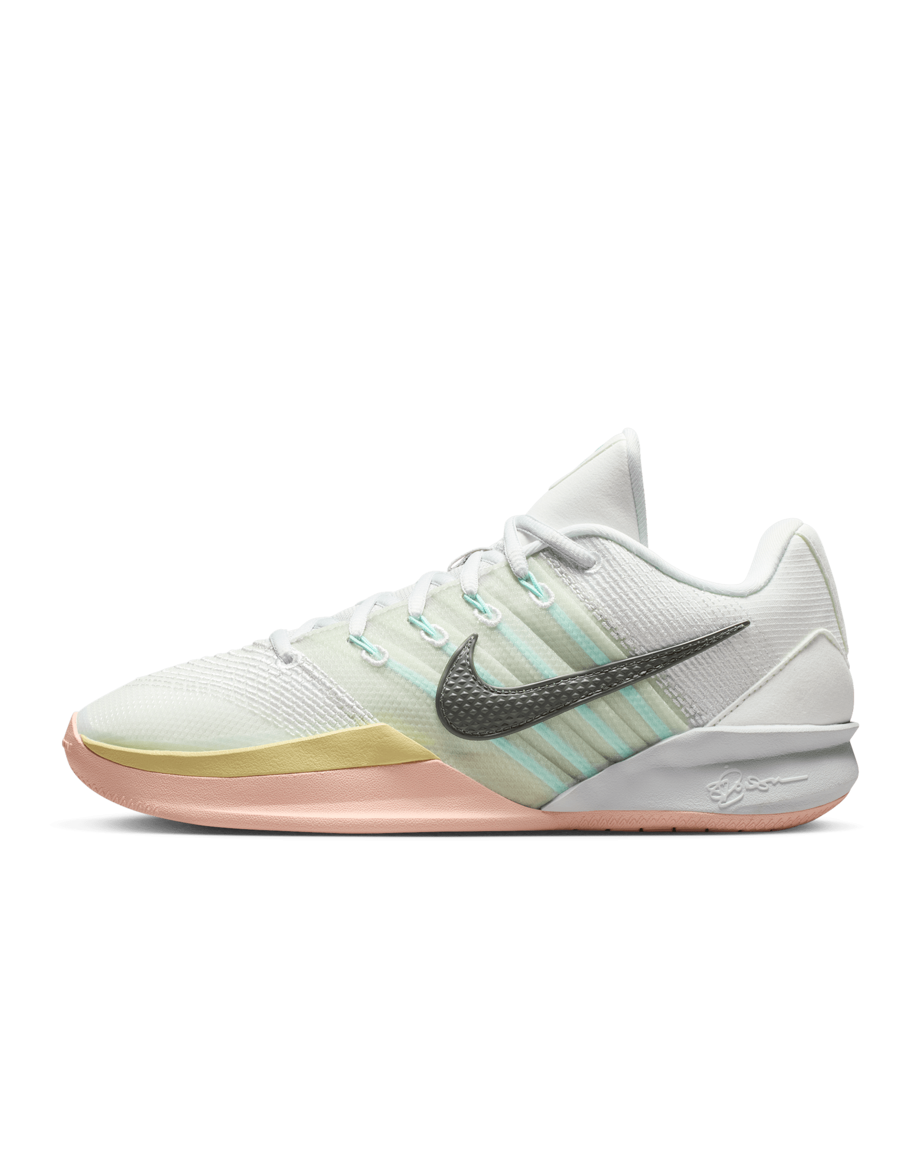 Sabrina 3 "Silencer" EP Basketball Shoes - Summit White/Photon Dust/Washed Coral/Iron Grey