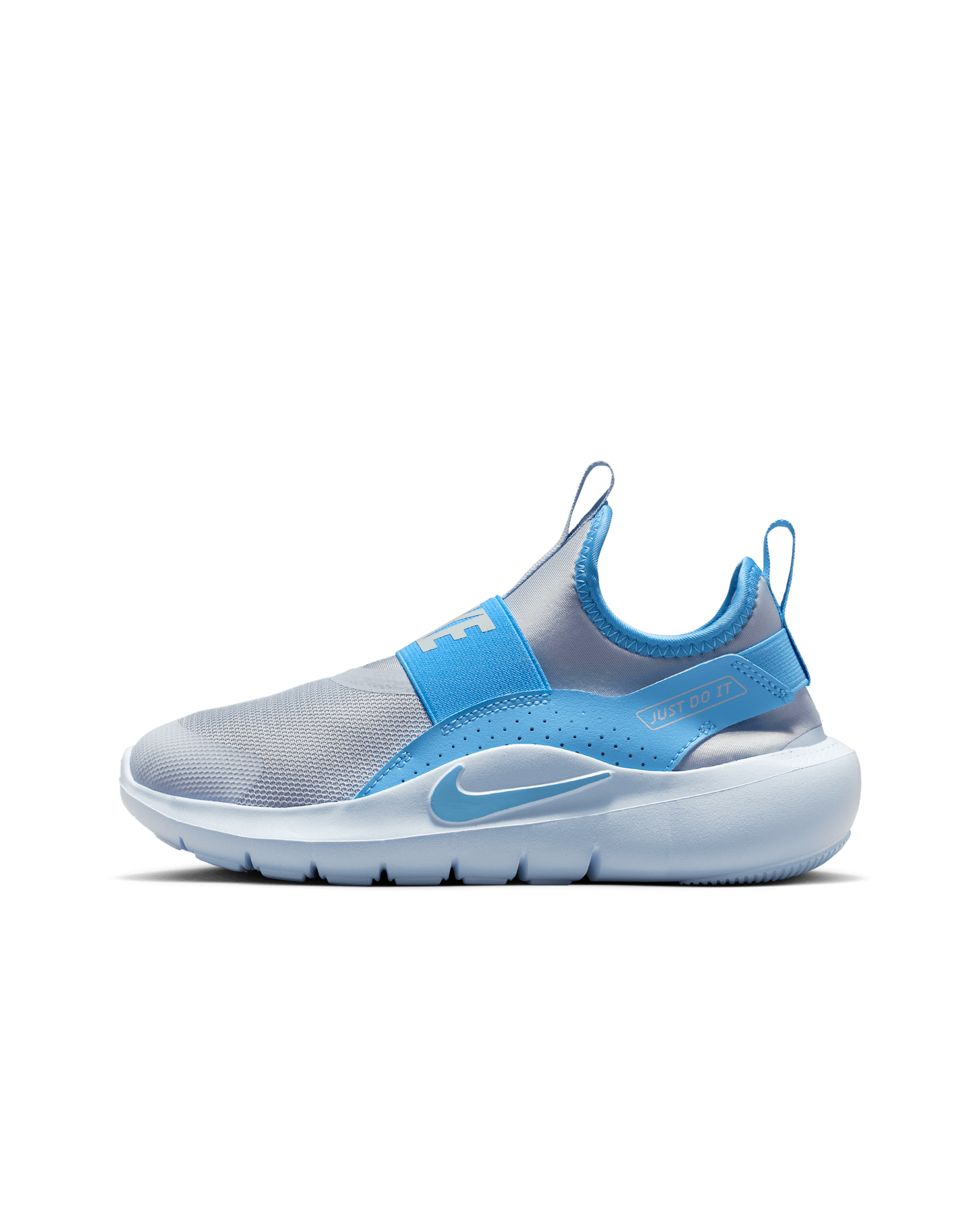 Tenis de correr para niños grandes Nike Flex Runner 4 - Fantasma/Gris fútbol/Tinte azul/Azul universitario