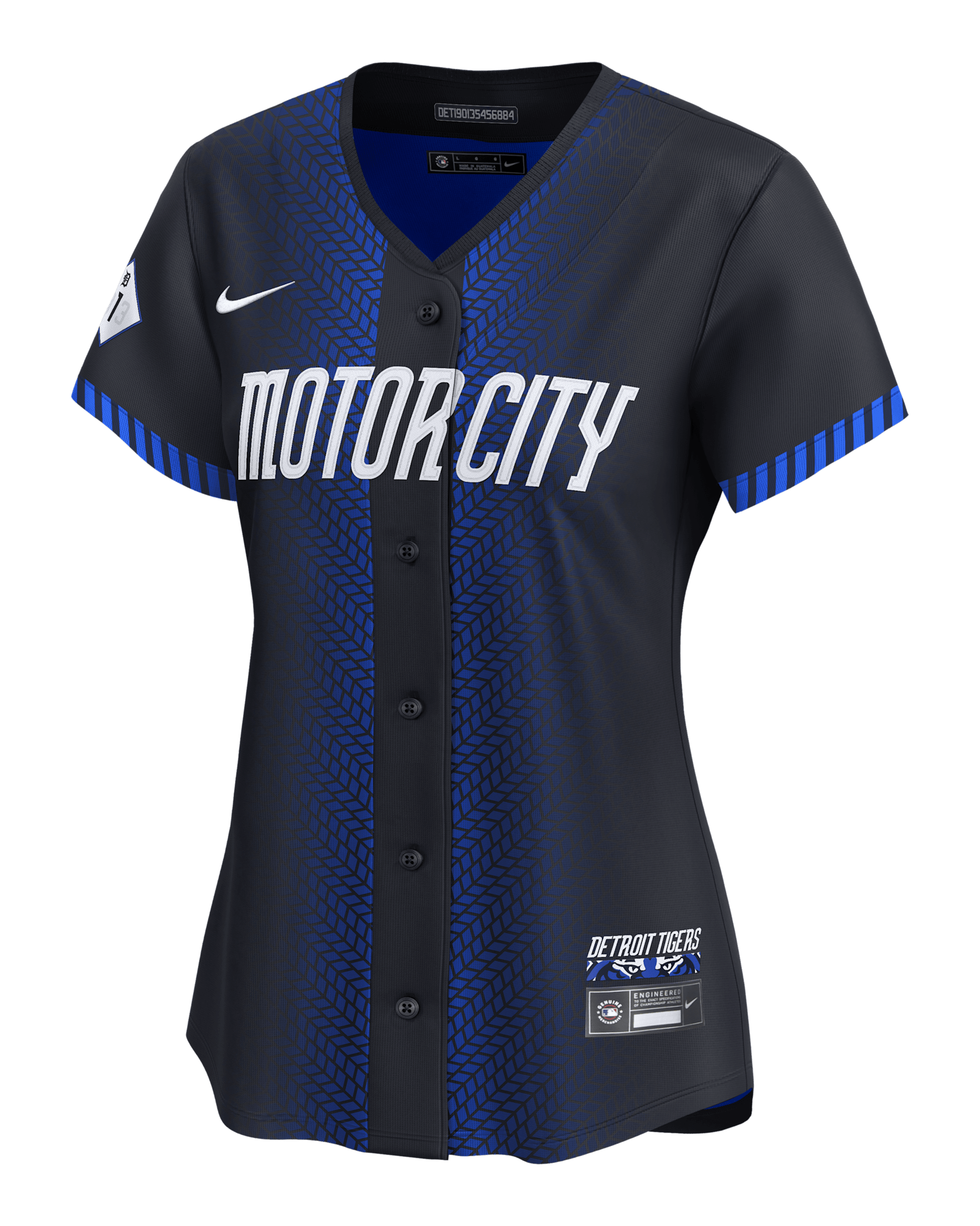 Jersey Nike Dri-FIT ADV de la MLB Limited para mujer Javier Báez Detroit Tigers City Connect - Azul marino