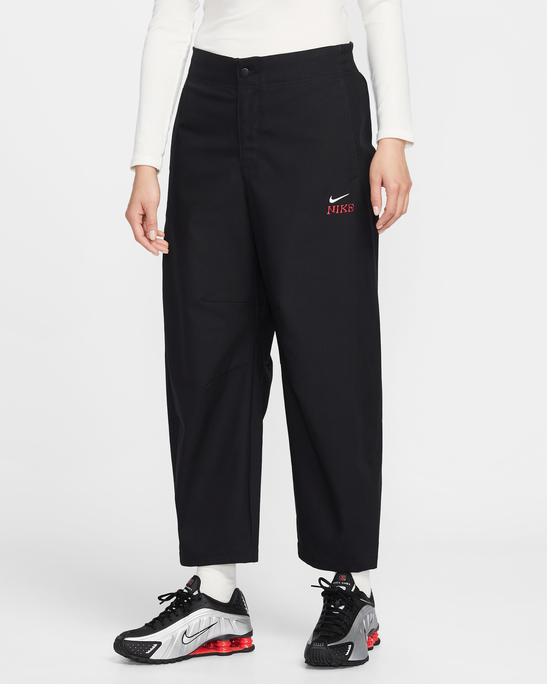 나이키 스포츠웨어 LNY 여성 배럴 팬츠 - 블랙