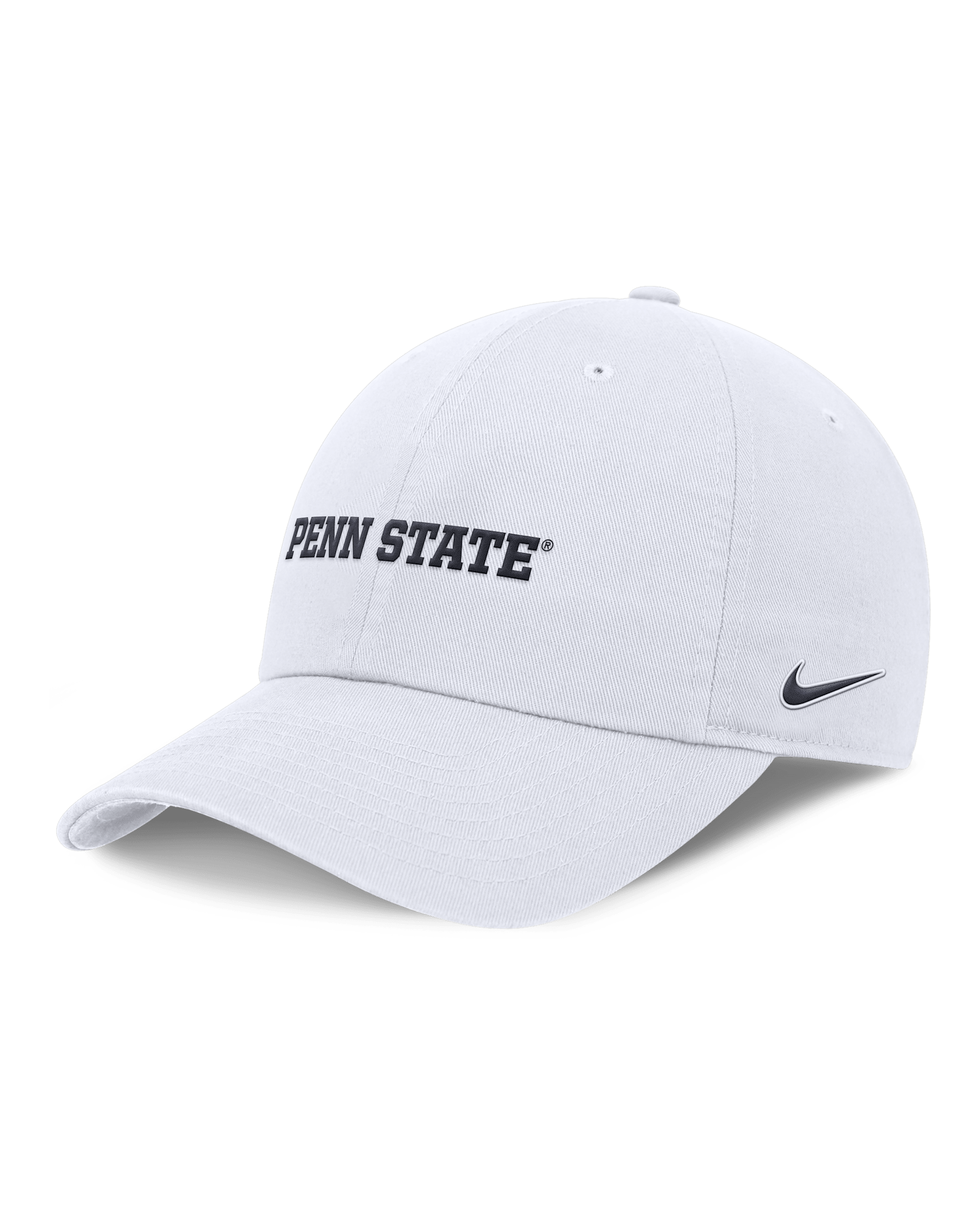 Gorra universitaria Nike Dri-FIT ajustable para hombre Penn State Nittany Lions On-Field Club - Blanco