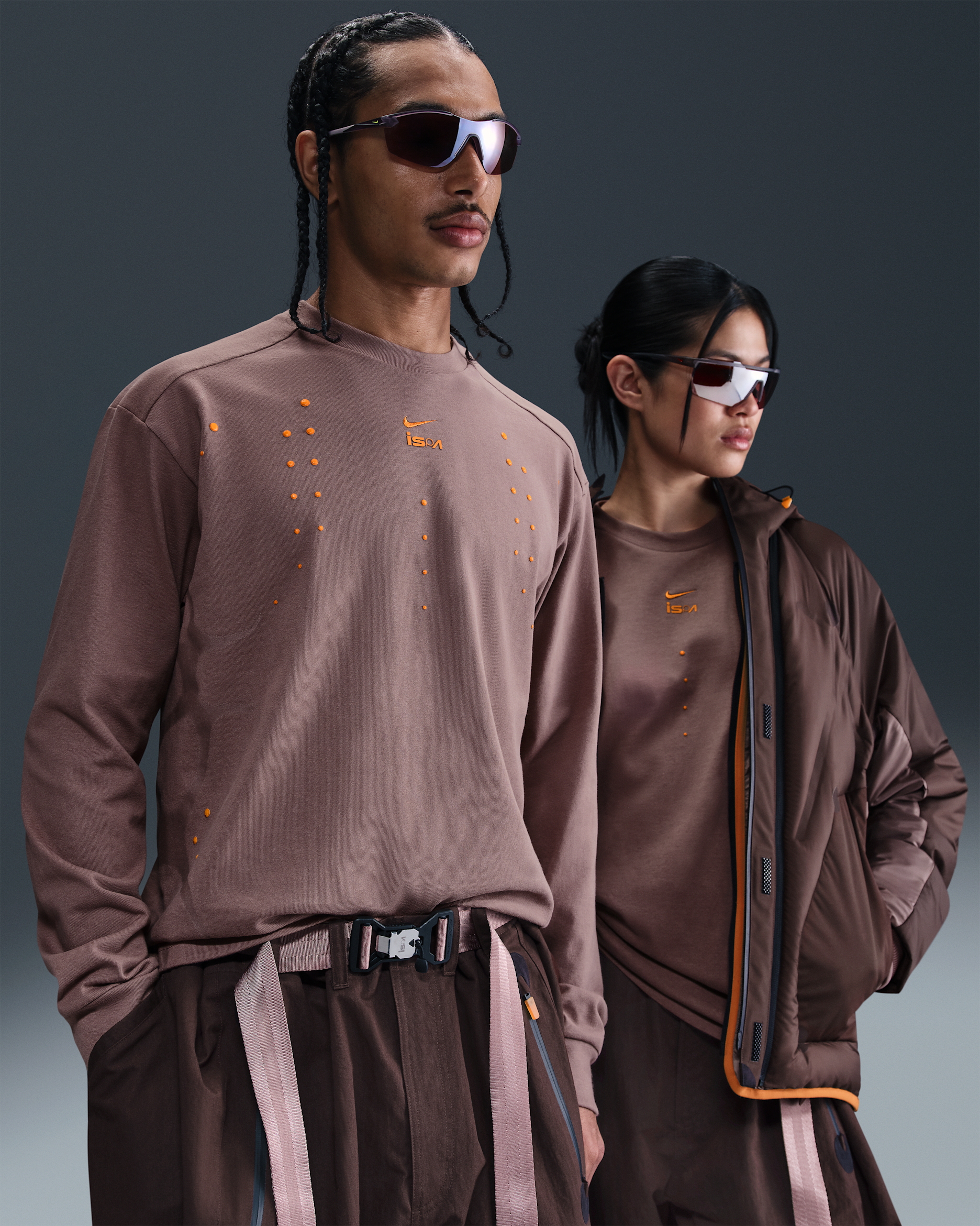 나이키 ISPA 긴팔 티셔츠 - 스모키 모브