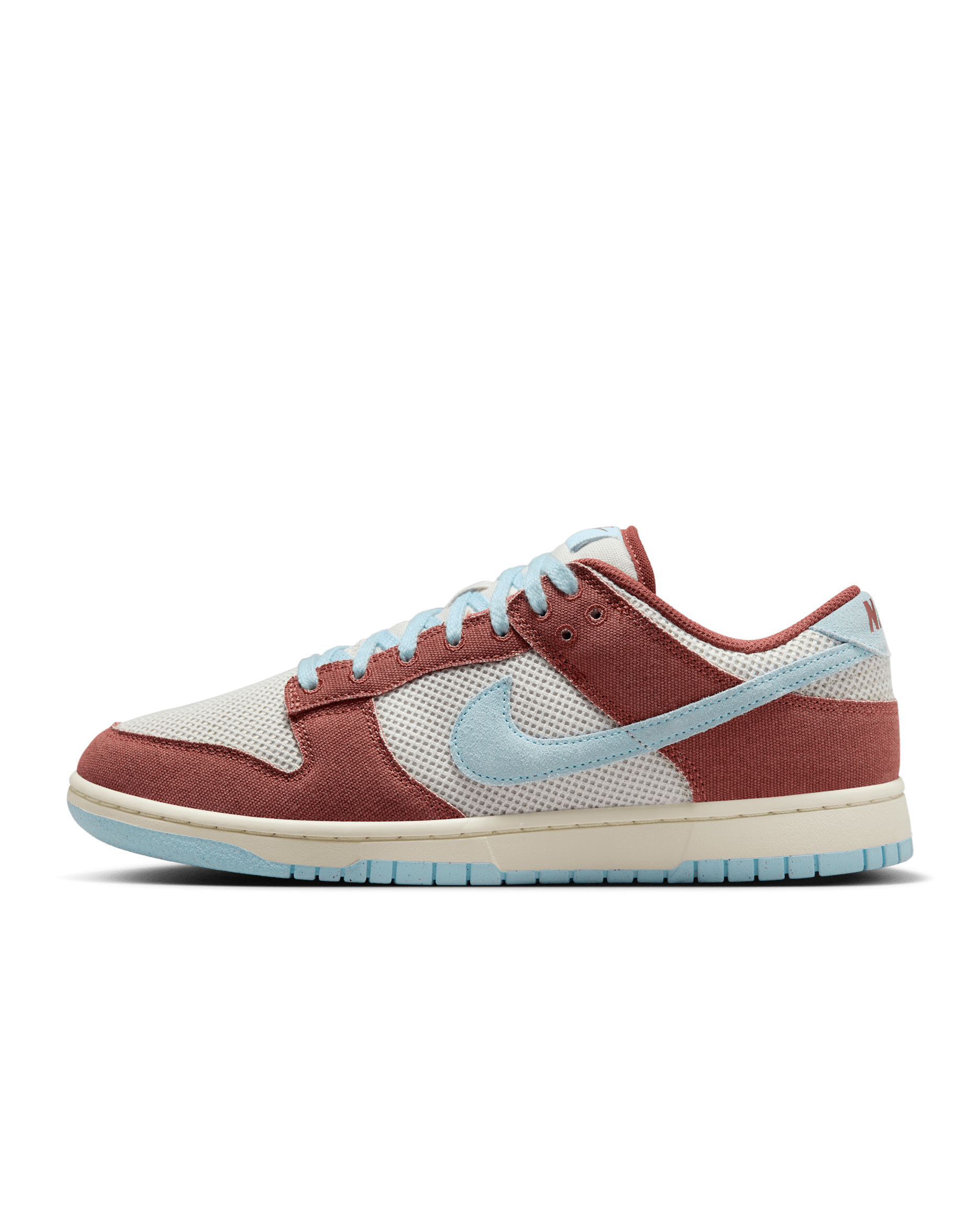 Tenis para hombre Nike Dunk Low Retro SE - Marrón tierra/Hueso claro/Marfil pálido/Azul celestino