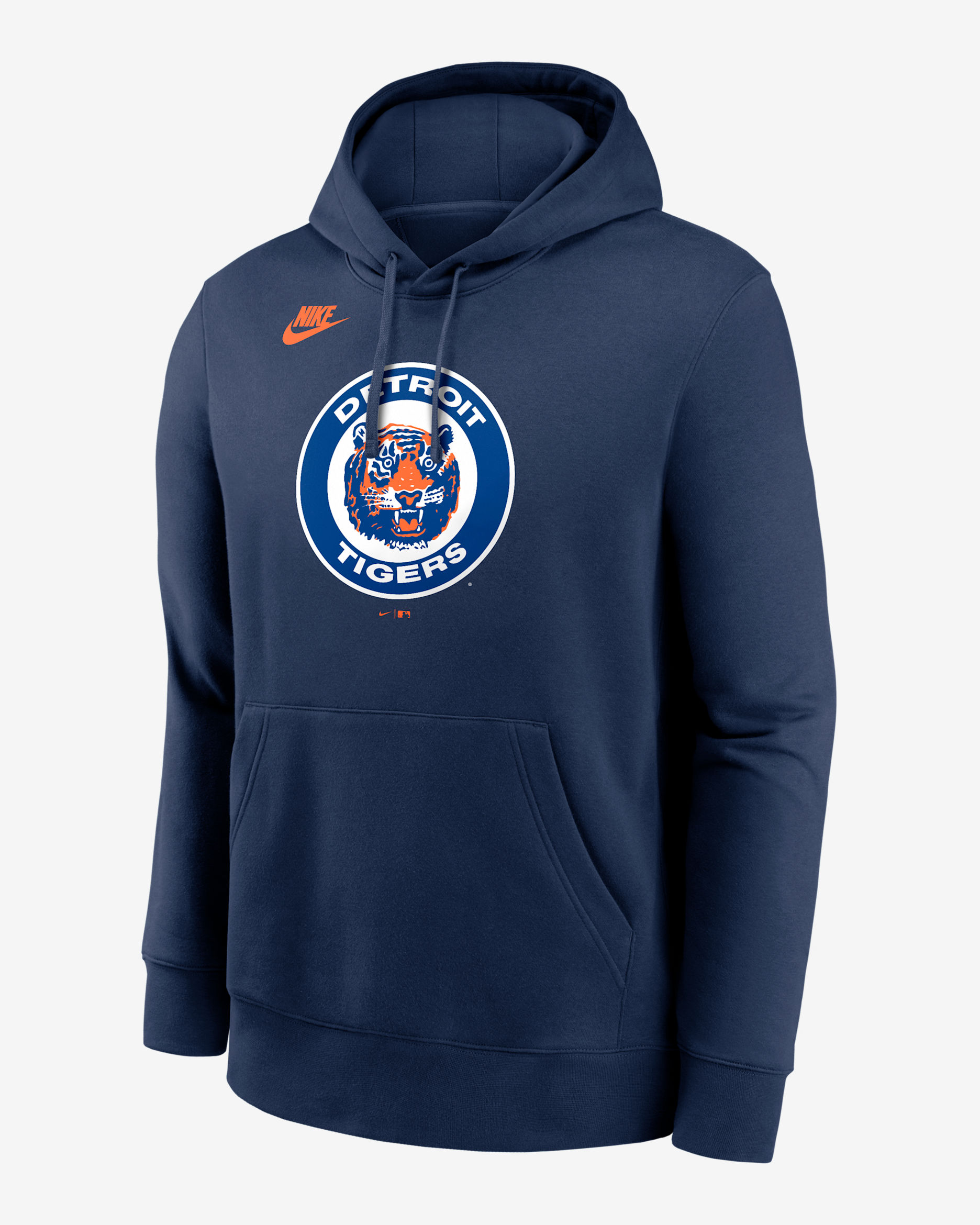 Detroit Tigers Cooperstown Logo Club Men's Nike MLB Pullover Hoodie - Navy