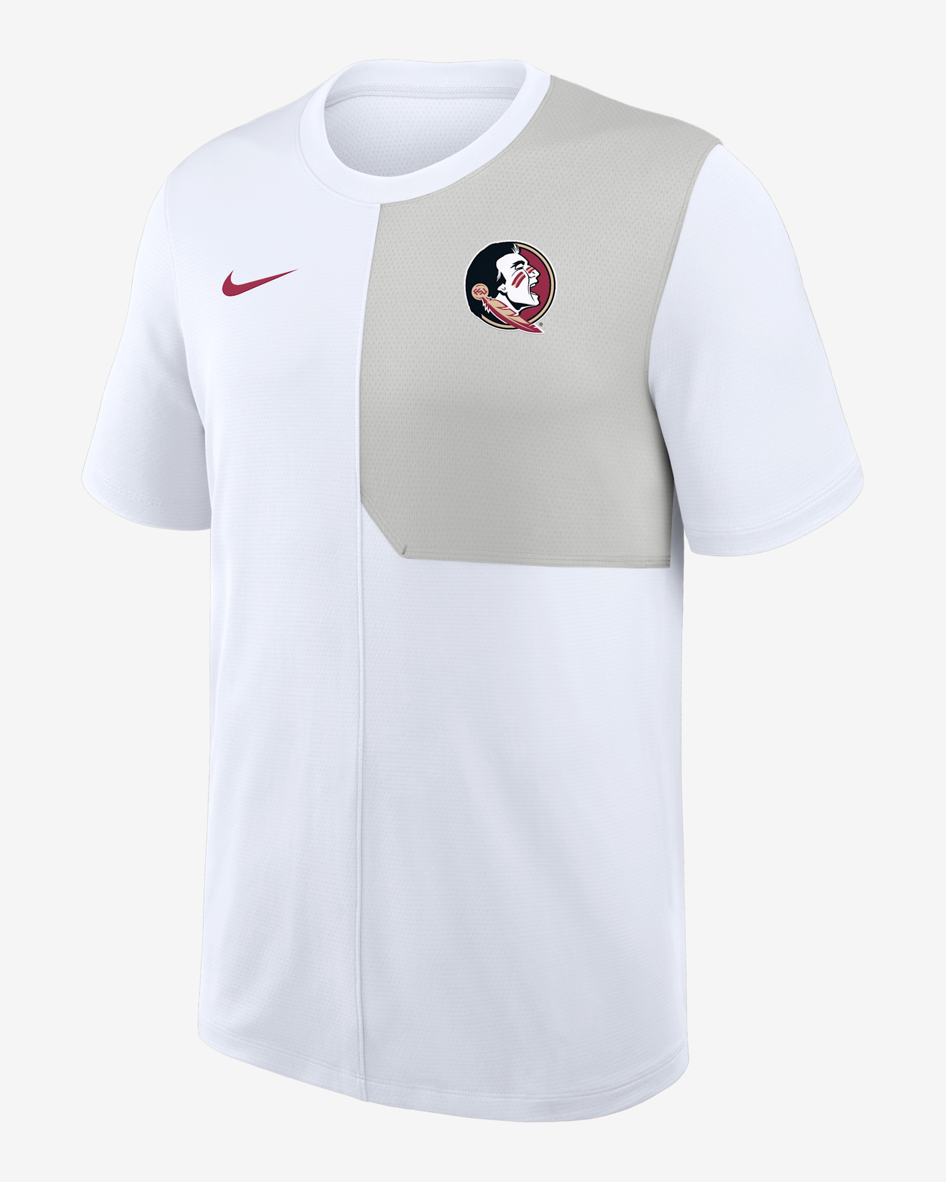 Florida State Sideline Coach Men's Nike Dri-FIT College Top - White