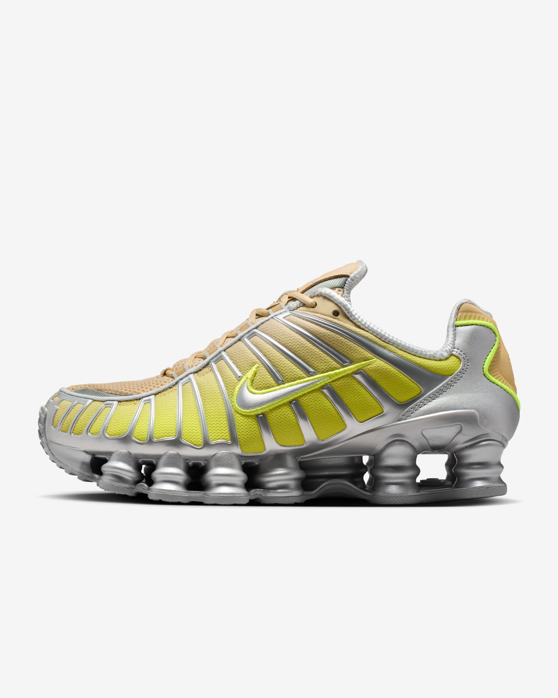 Tenis para mujer Nike Shox TL Fade - Oro team/Plata metalizado/Platino puro/Volt