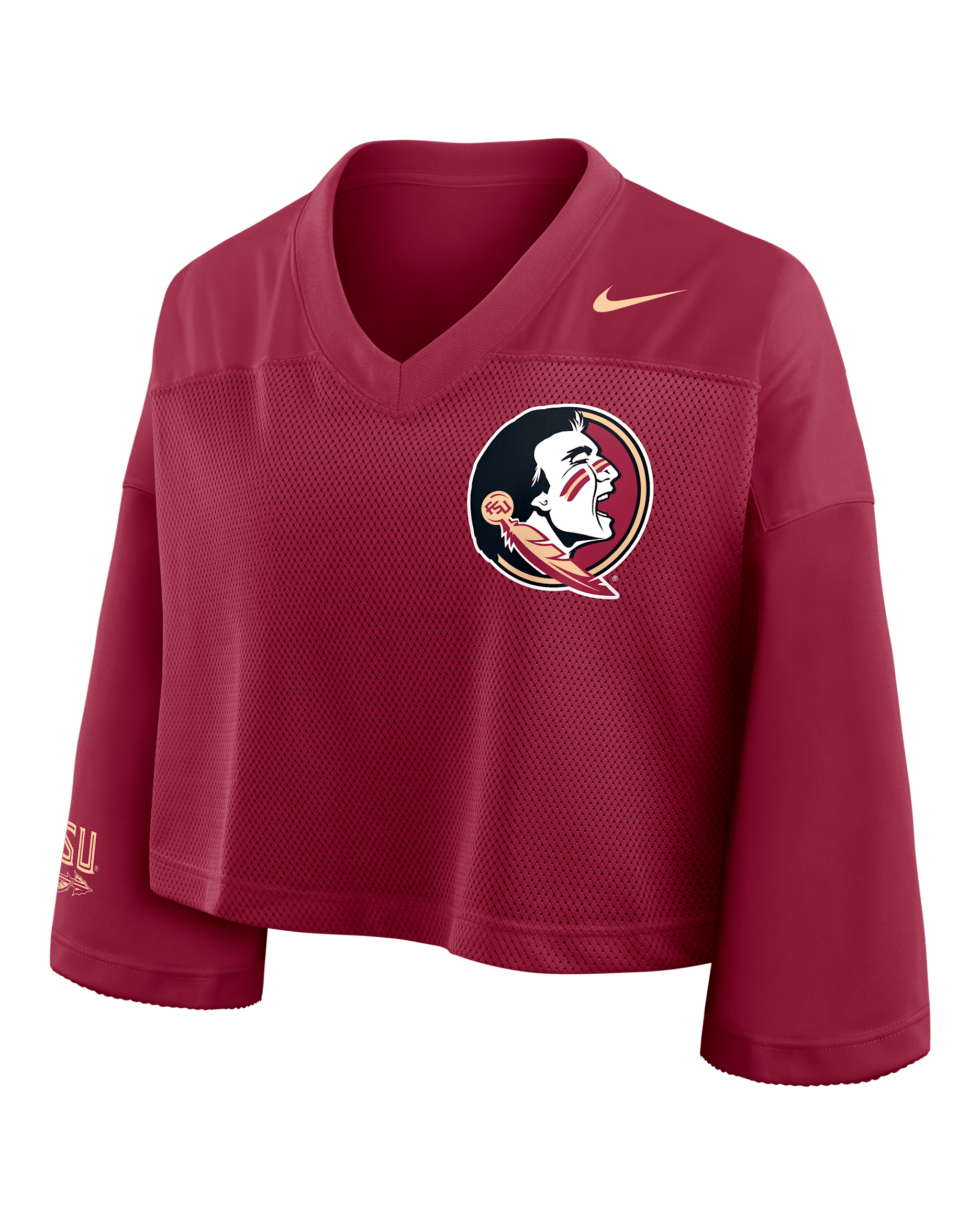 Florida State Jersey Women's Nike Dri-FIT College Cropped Top - Maroon