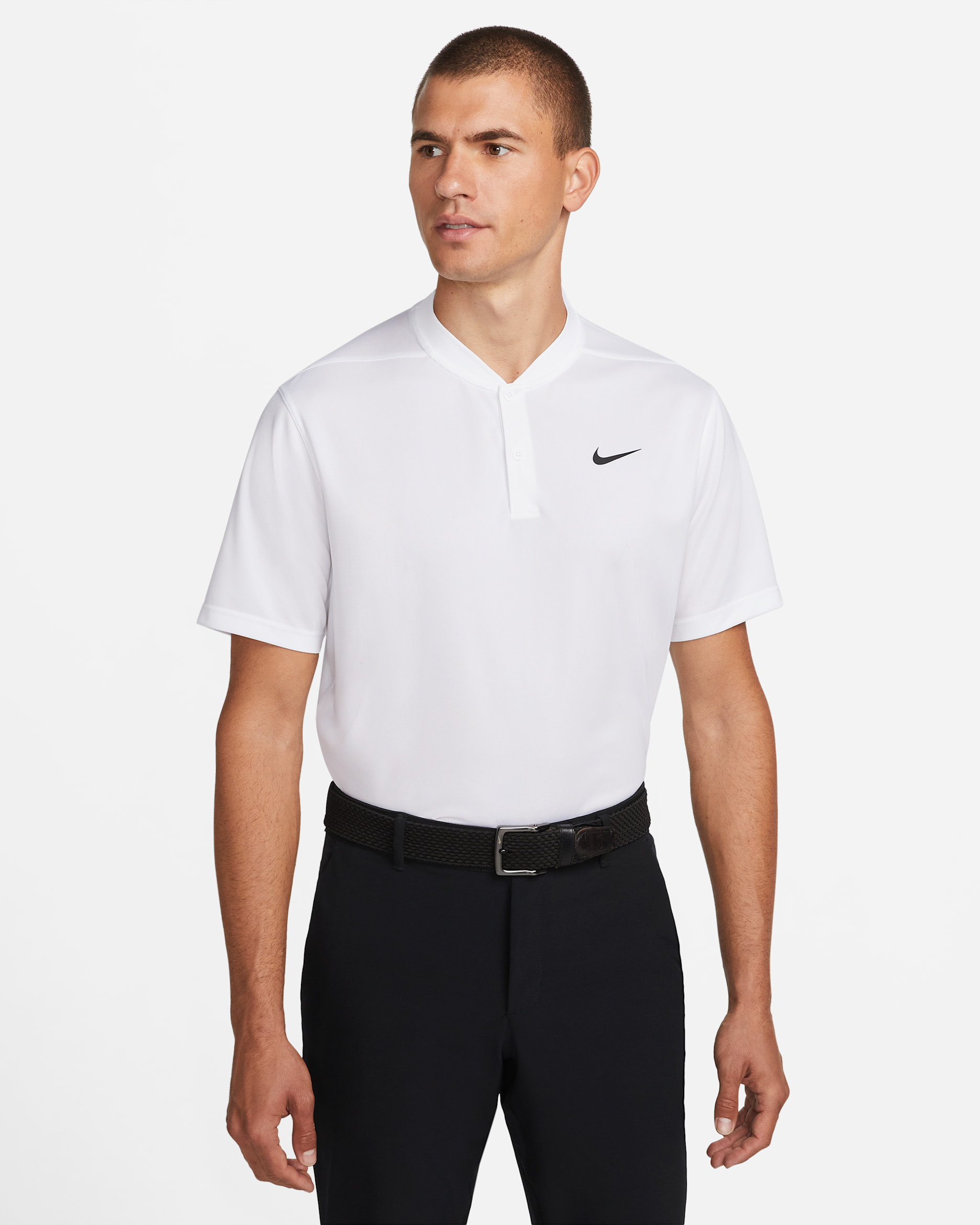 Nike Dri-FIT Victory Men's Golf Polo - White/Black