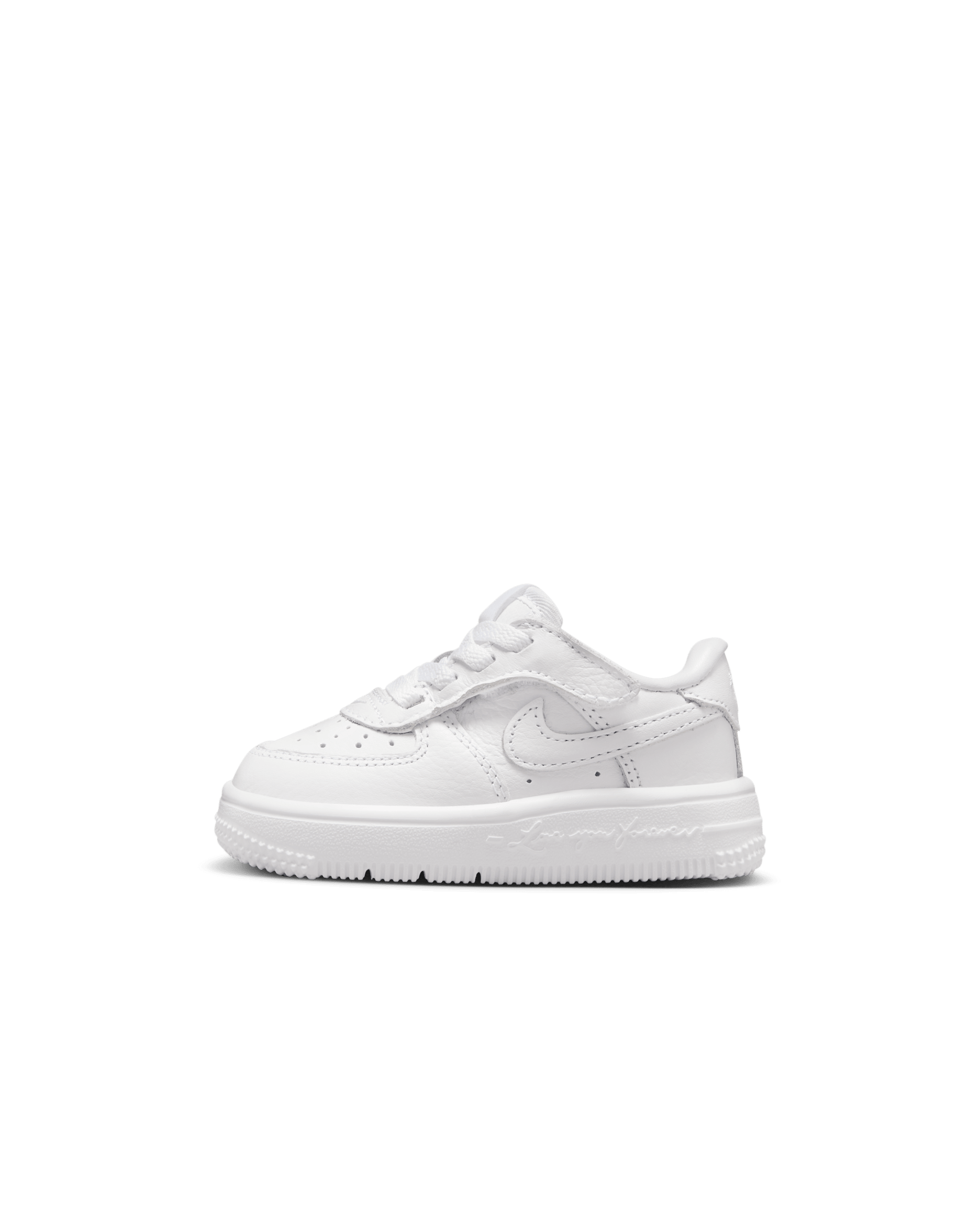 Tenis para bebé e infantil NOCTA Force 1 Low EasyOn - Blanco/Blanco/Blanco
