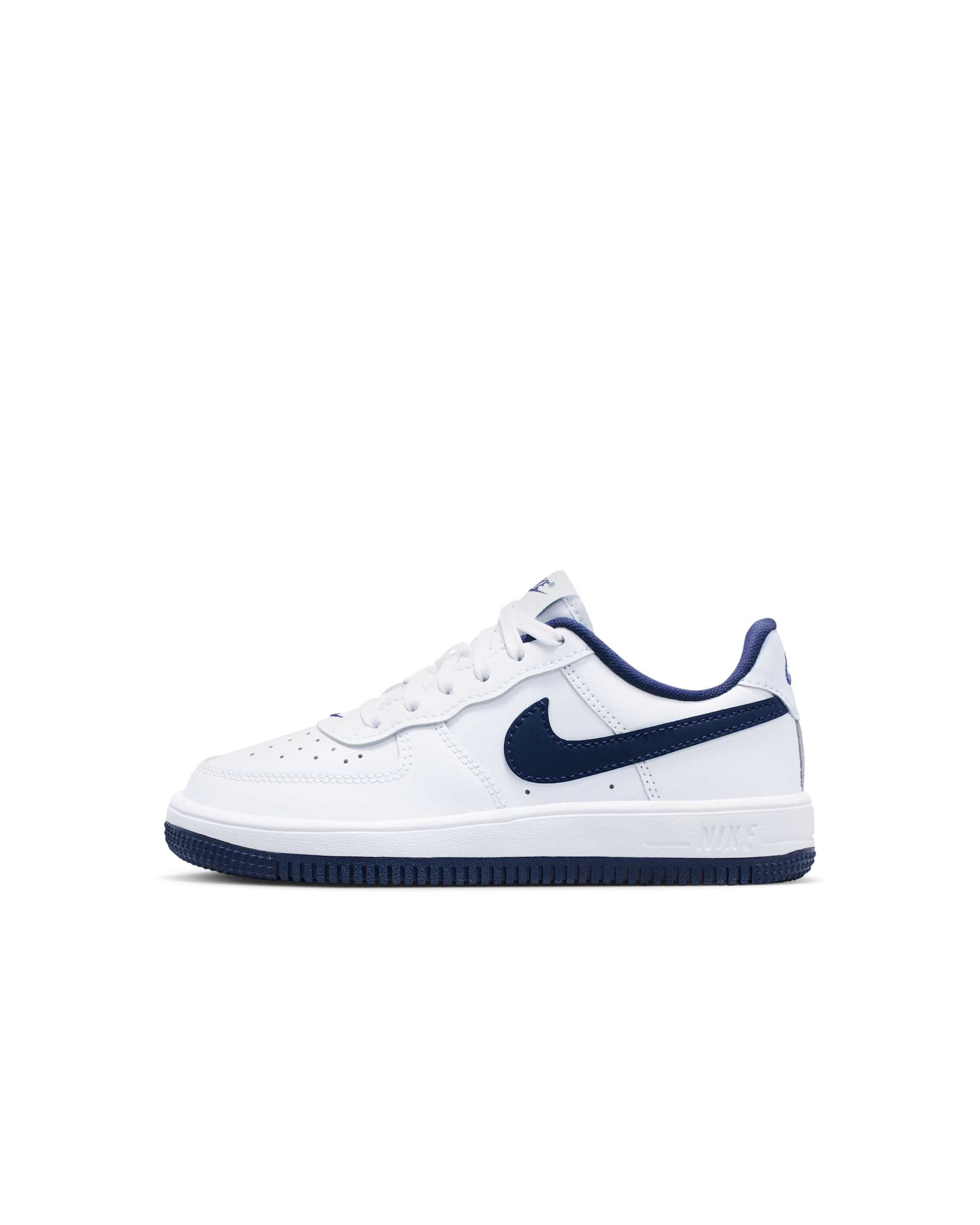 Nike Force 1 Low Little Kids' Shoes - White/Football Grey/Midnight Navy