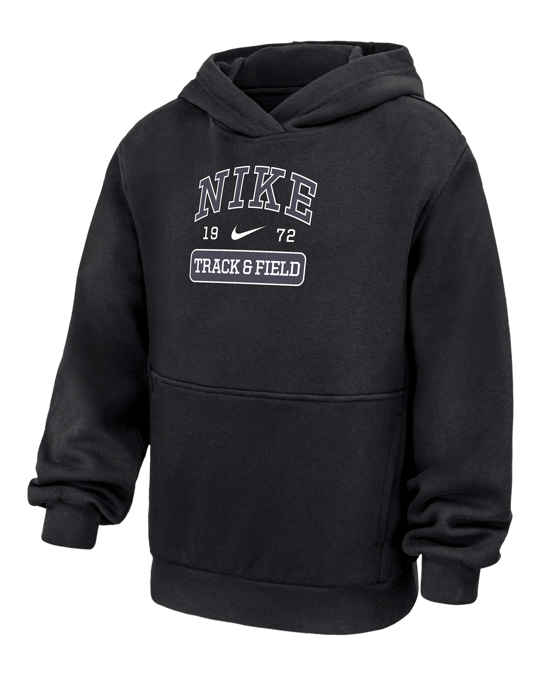 Sudadera de atletismo con gorro sin cierre para niños talla grande Nike Club Fleece - Negro