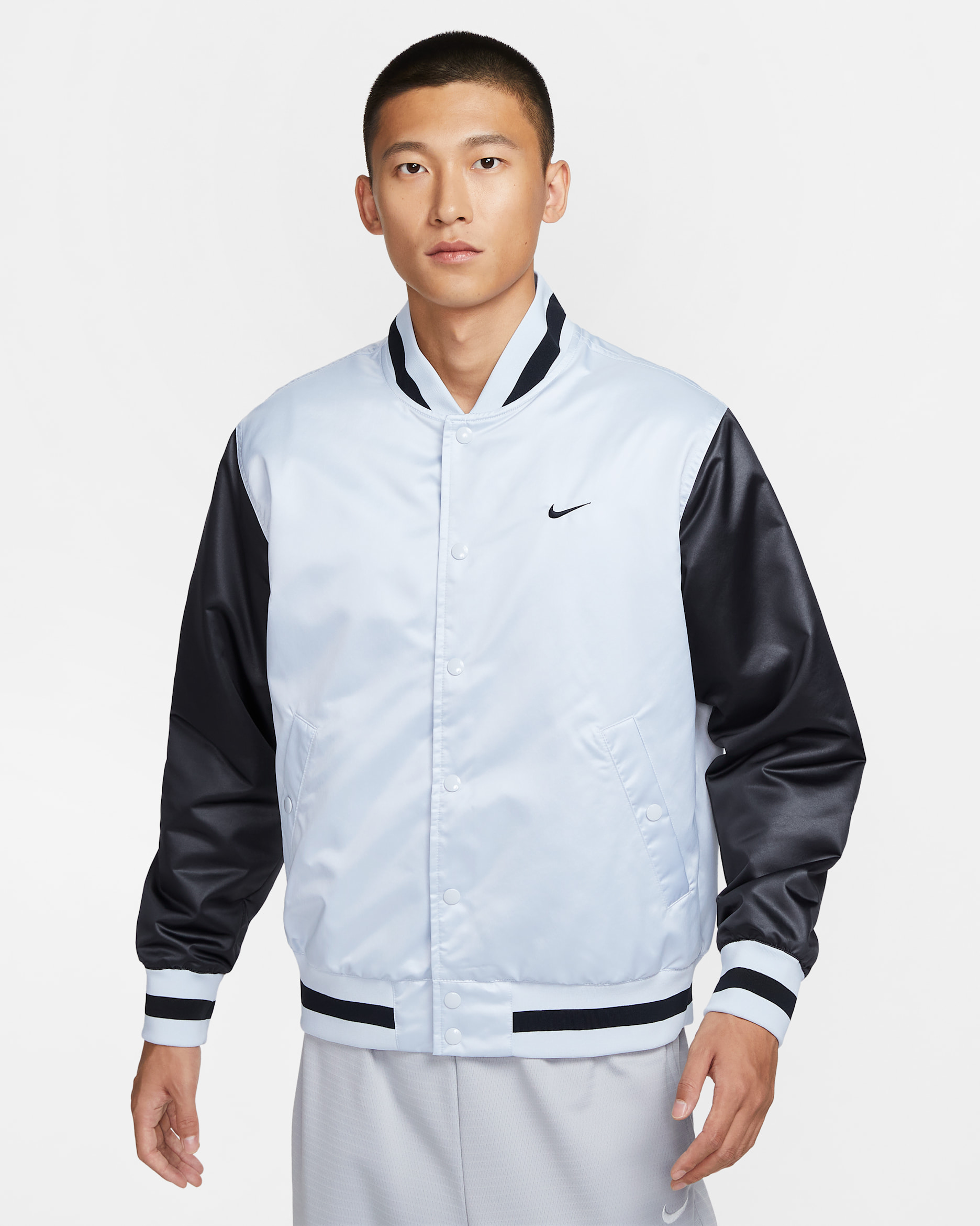 ナイキ DNA メンズ Therma-FIT 撥水 バスケットボールジャケット - ピュアプラチナム/ブラック/ブラック