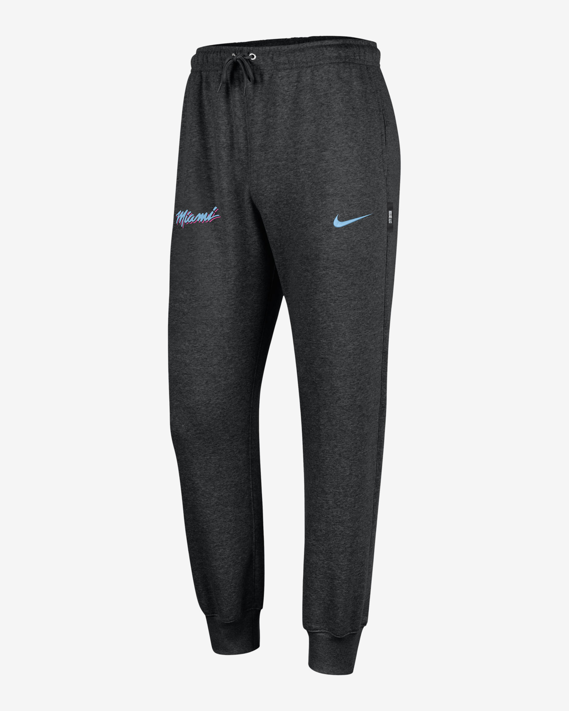 Miami Heat City Edition Men's Nike NBA Club Fleece Jogger - Black