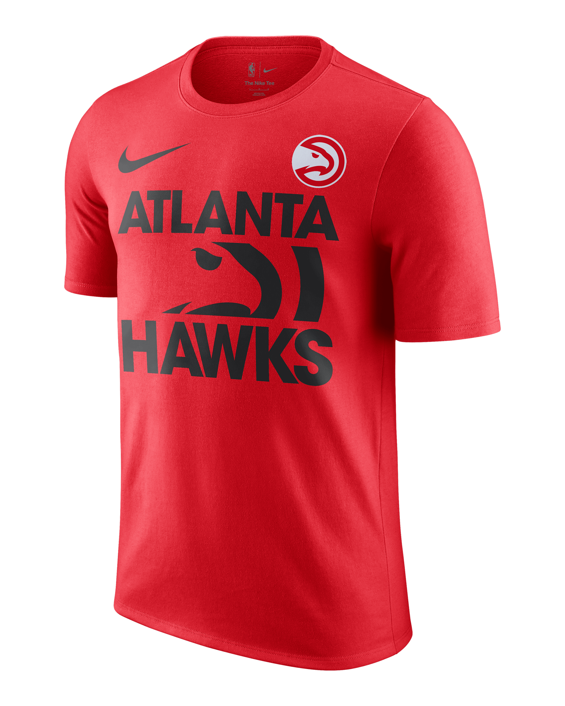 Playera Nike de la NBA para hombre Atlanta Hawks Courtside - Rojo universitario