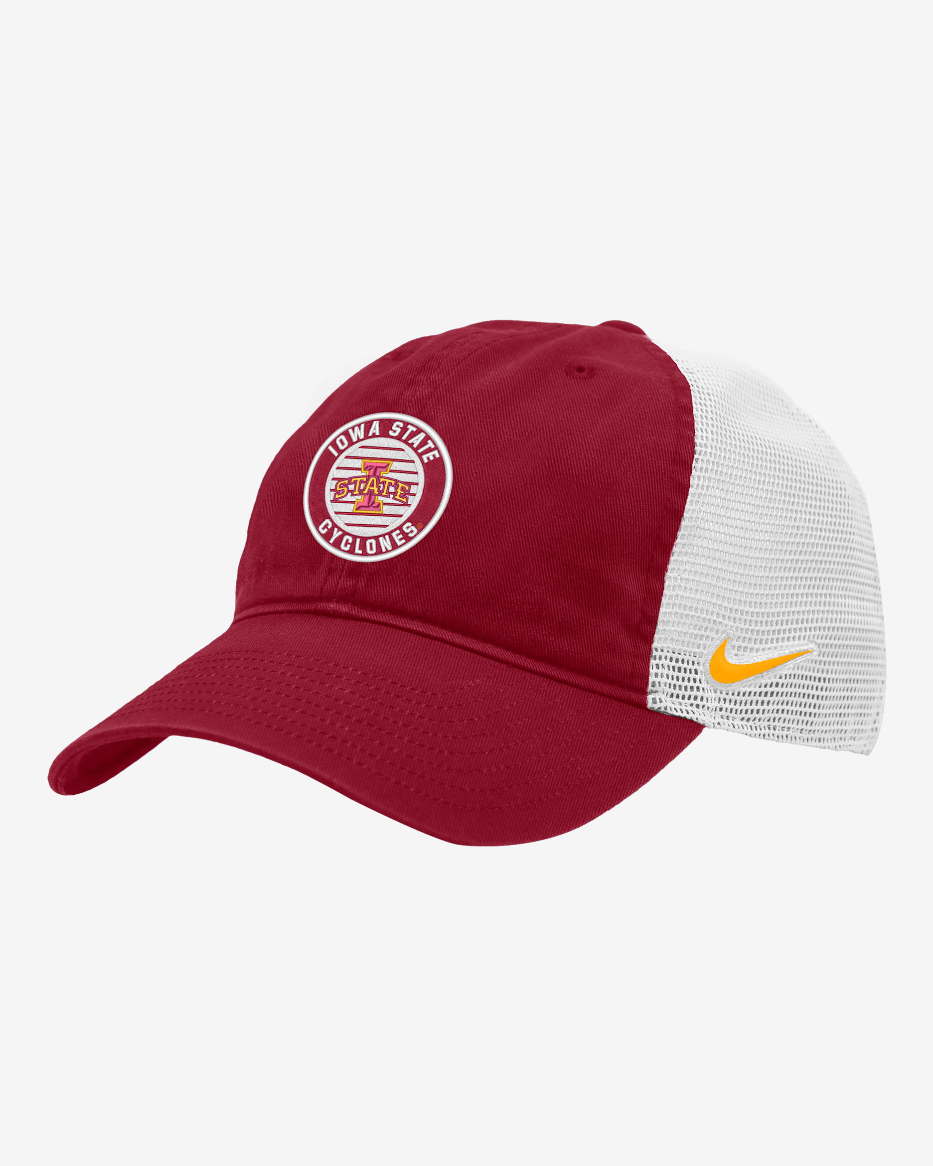 Gorra de rejilla universitaria Nike Iowa State Heritage86 - Carmesí
