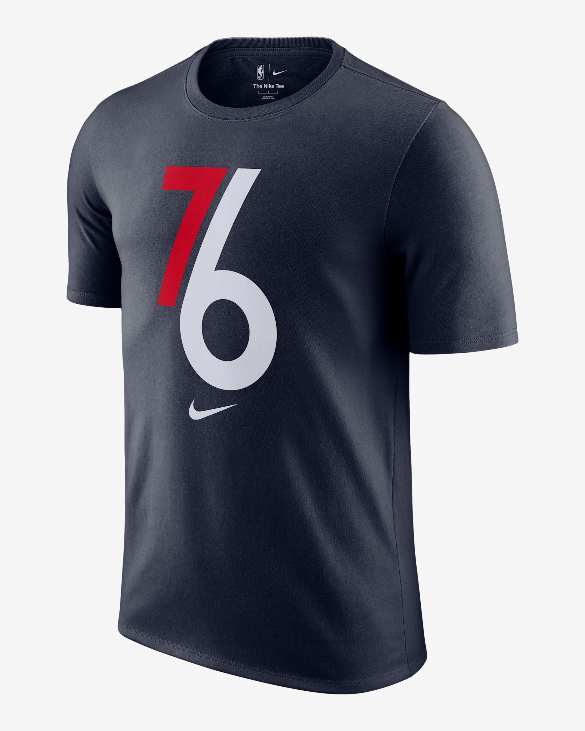 Philadelphia 76ers Essential City Edition Men's Nike NBA T-Shirt - College Navy