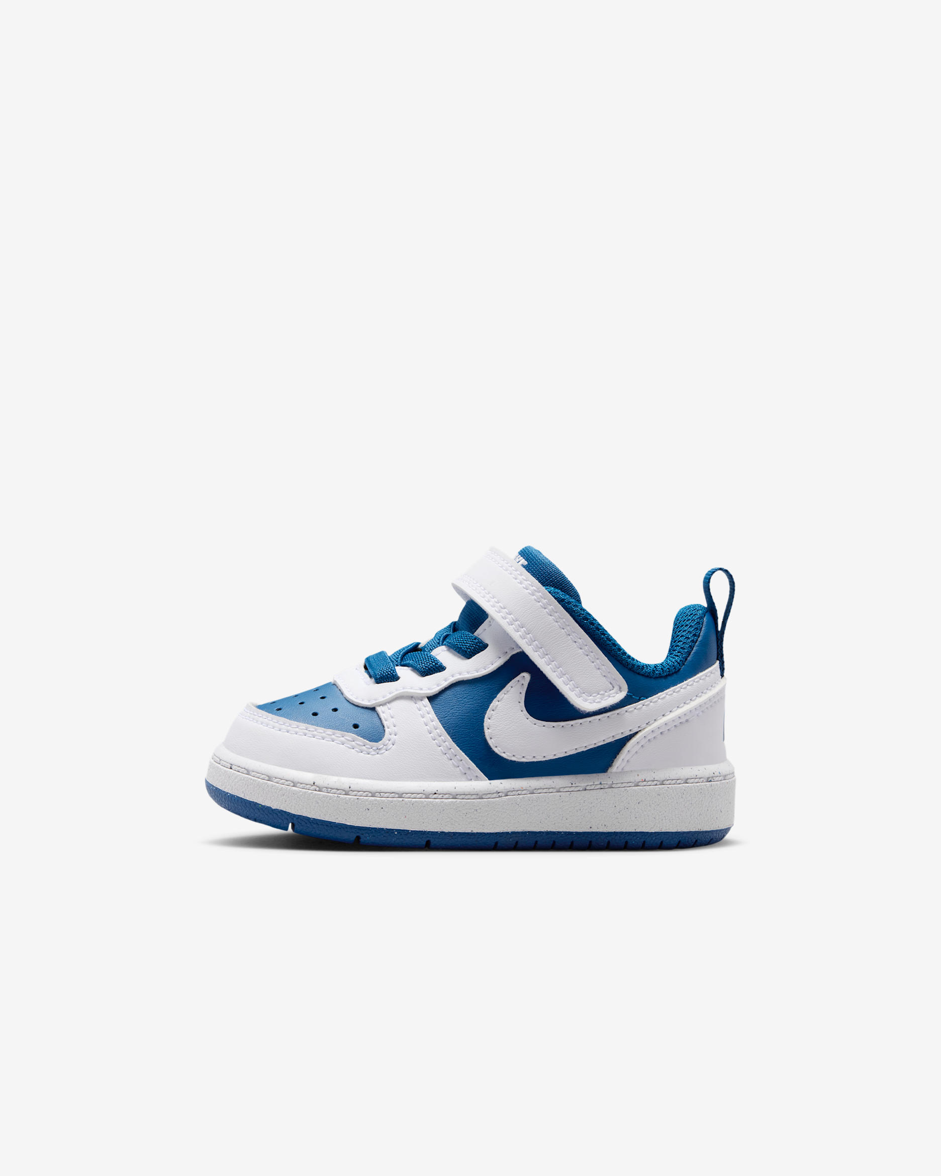 Tenis para bebé e infantil Nike Court Borough Low Recraft - Azul cancha/Blanco/Blanco