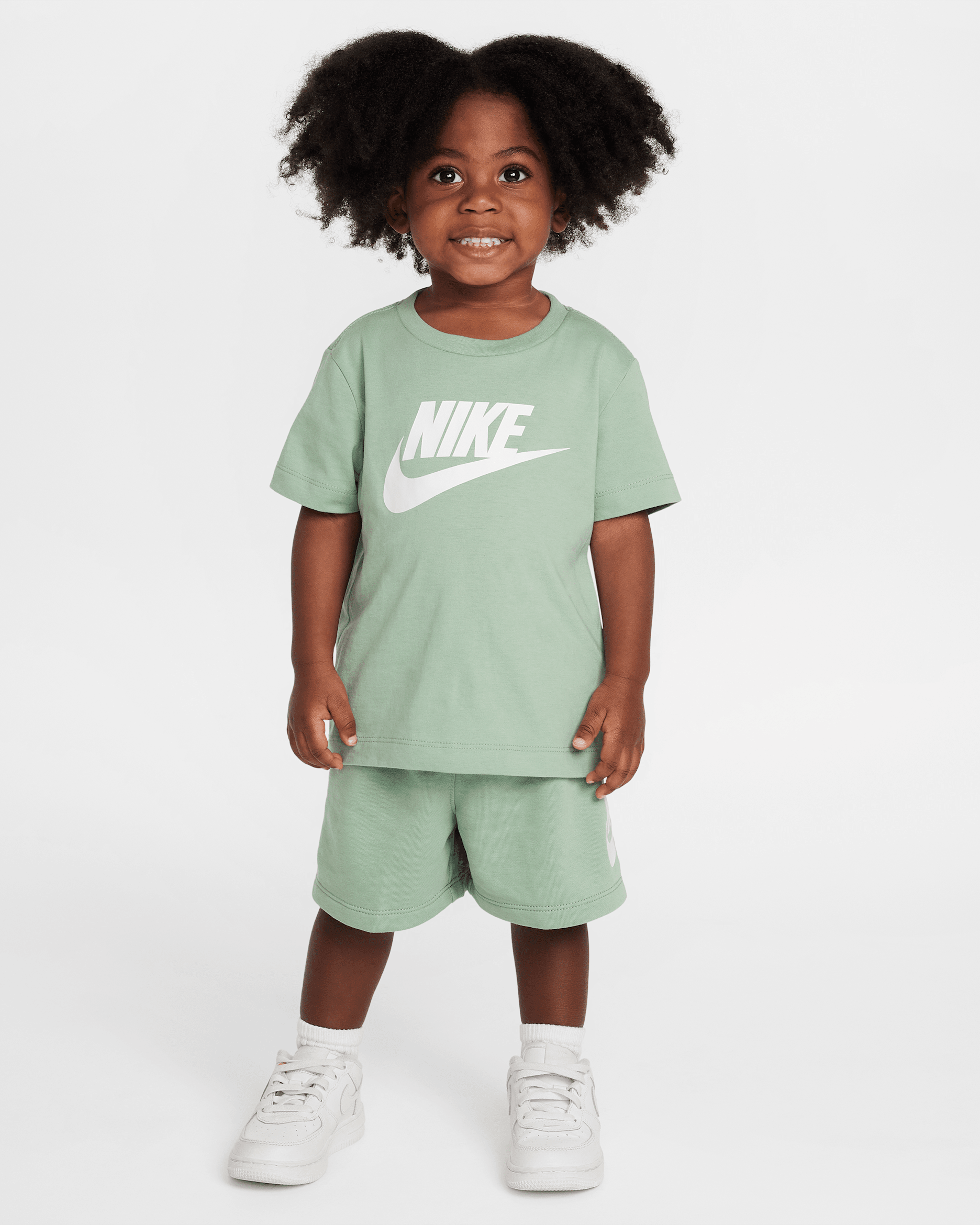 나이키 베이비 클럽 티셔츠 앤 쇼츠 세트 - 스팀