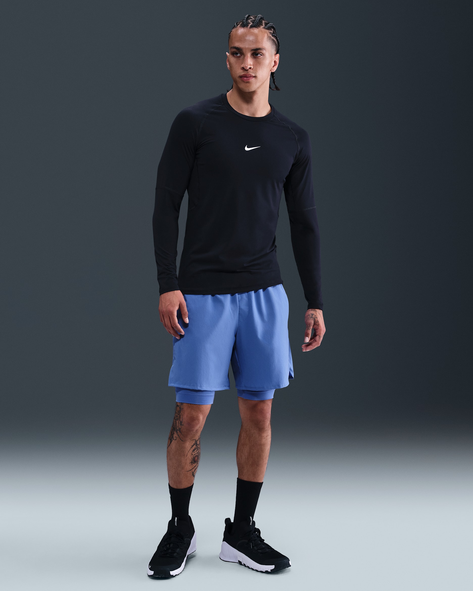 Nike Unlimited Men's Dri-FIT 7" 2-in-1 Versatile Shorts - Comet Blue/Comet Blue/Black/Comet Blue