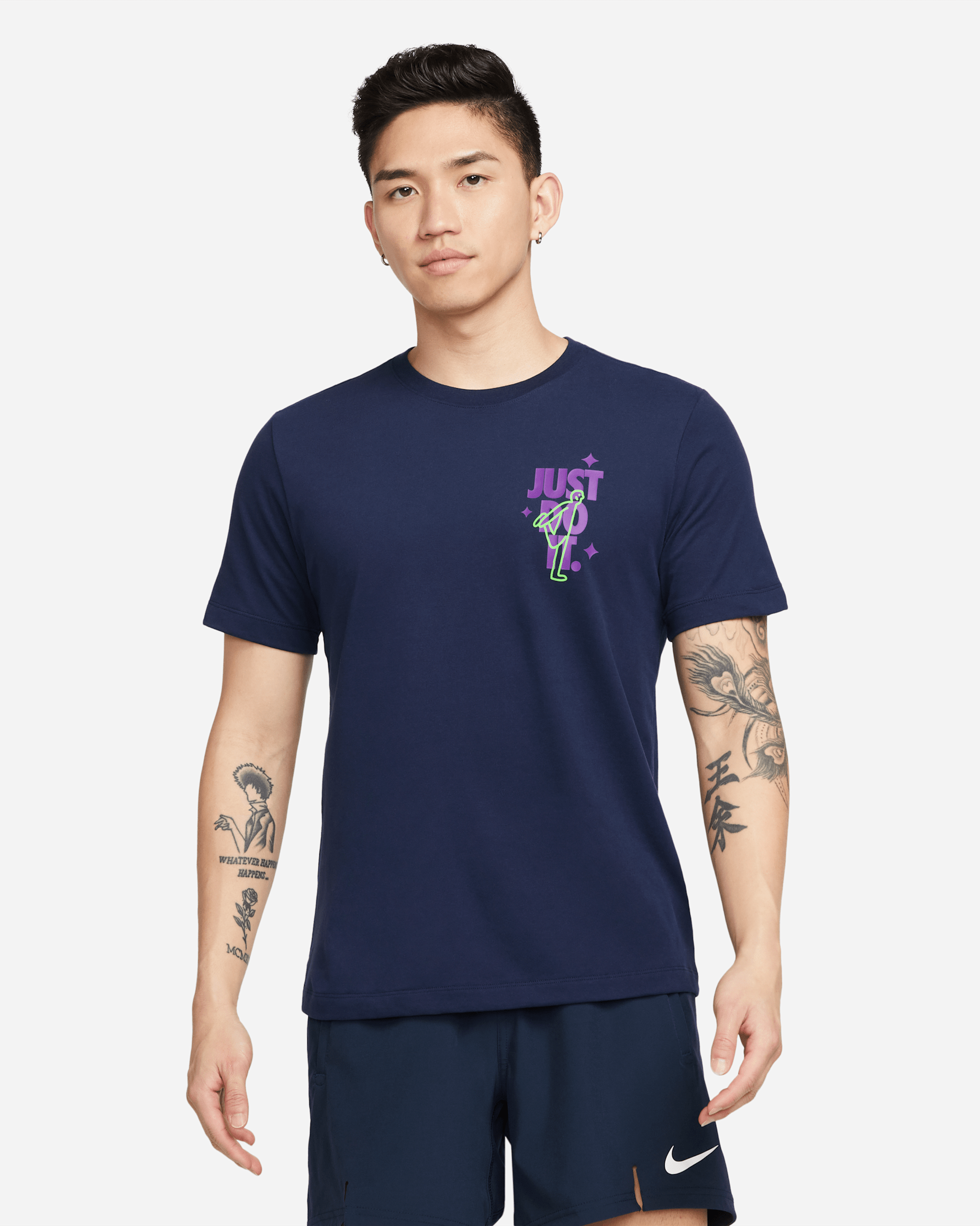 Nike Dri-FIT Men's Training T-Shirt - Blackened Blue