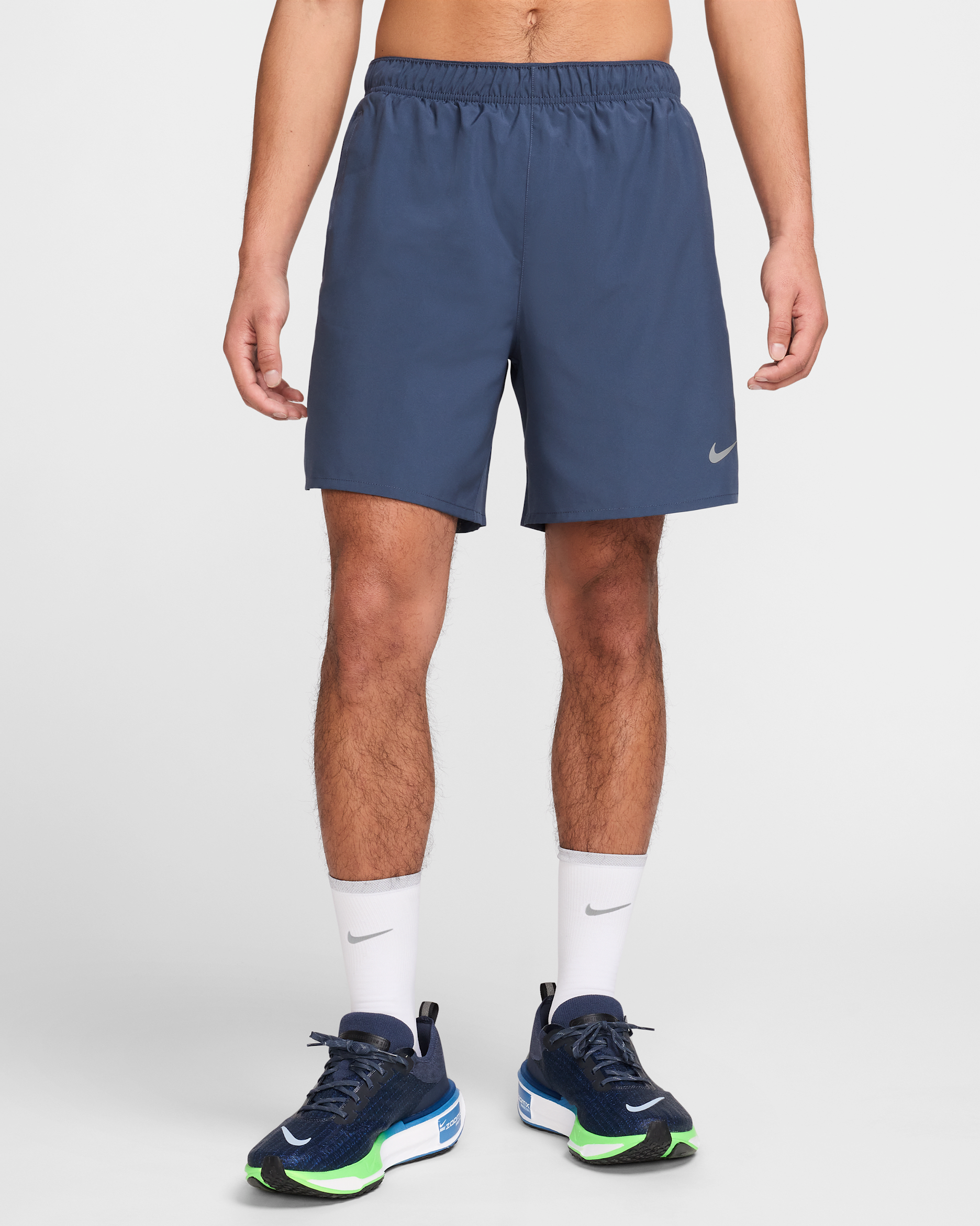 Ανδρικό σορτς για τρέξιμο με επένδυση σλιπ Dri-FIT Nike Challenger 18 cm - Thunder Blue/Thunder Blue/Thunder Blue
