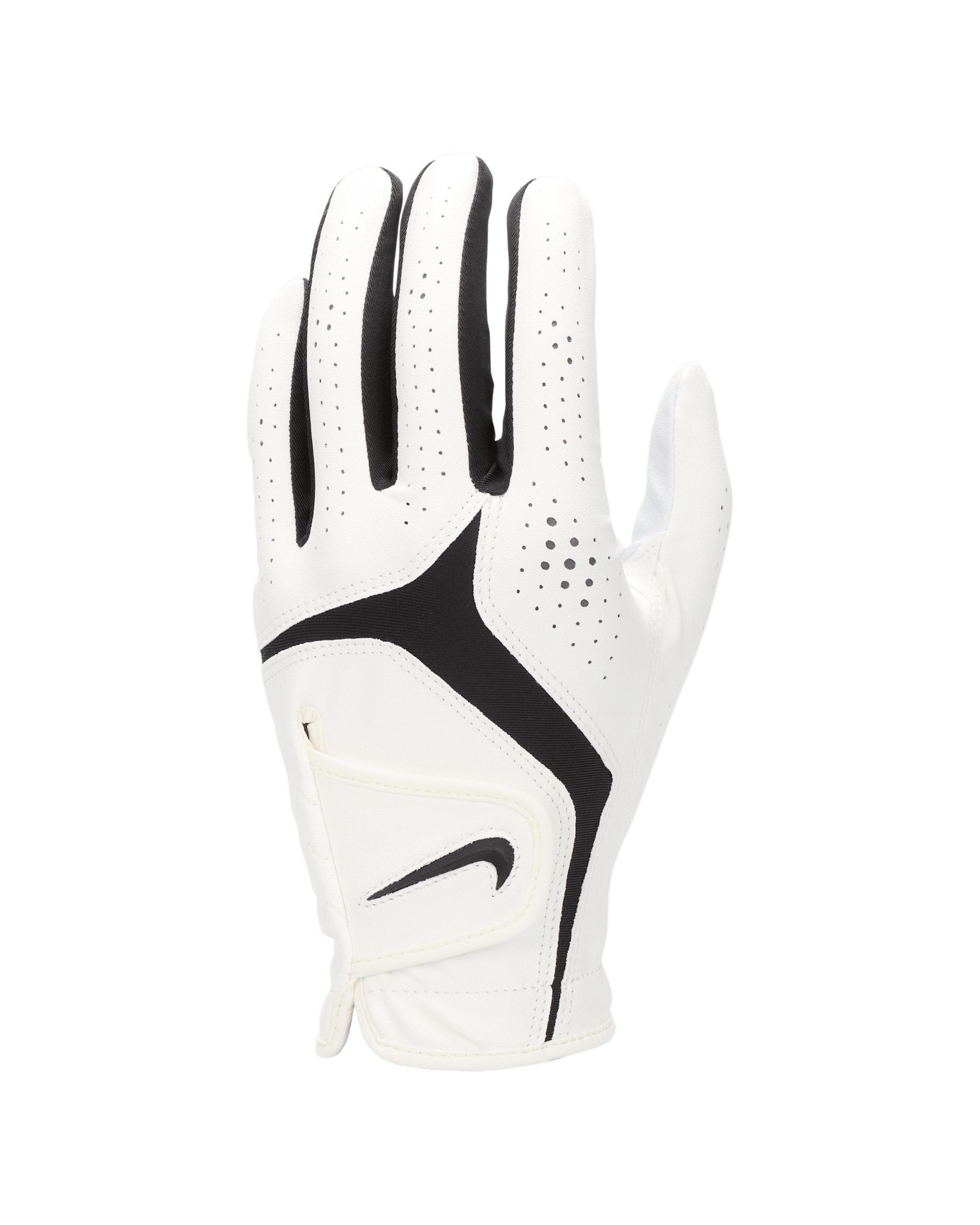 Nike Dura Feel 10 Guante de golf (mano izquierda) - Mujer - Blanco perla/Blanco perla/Negro