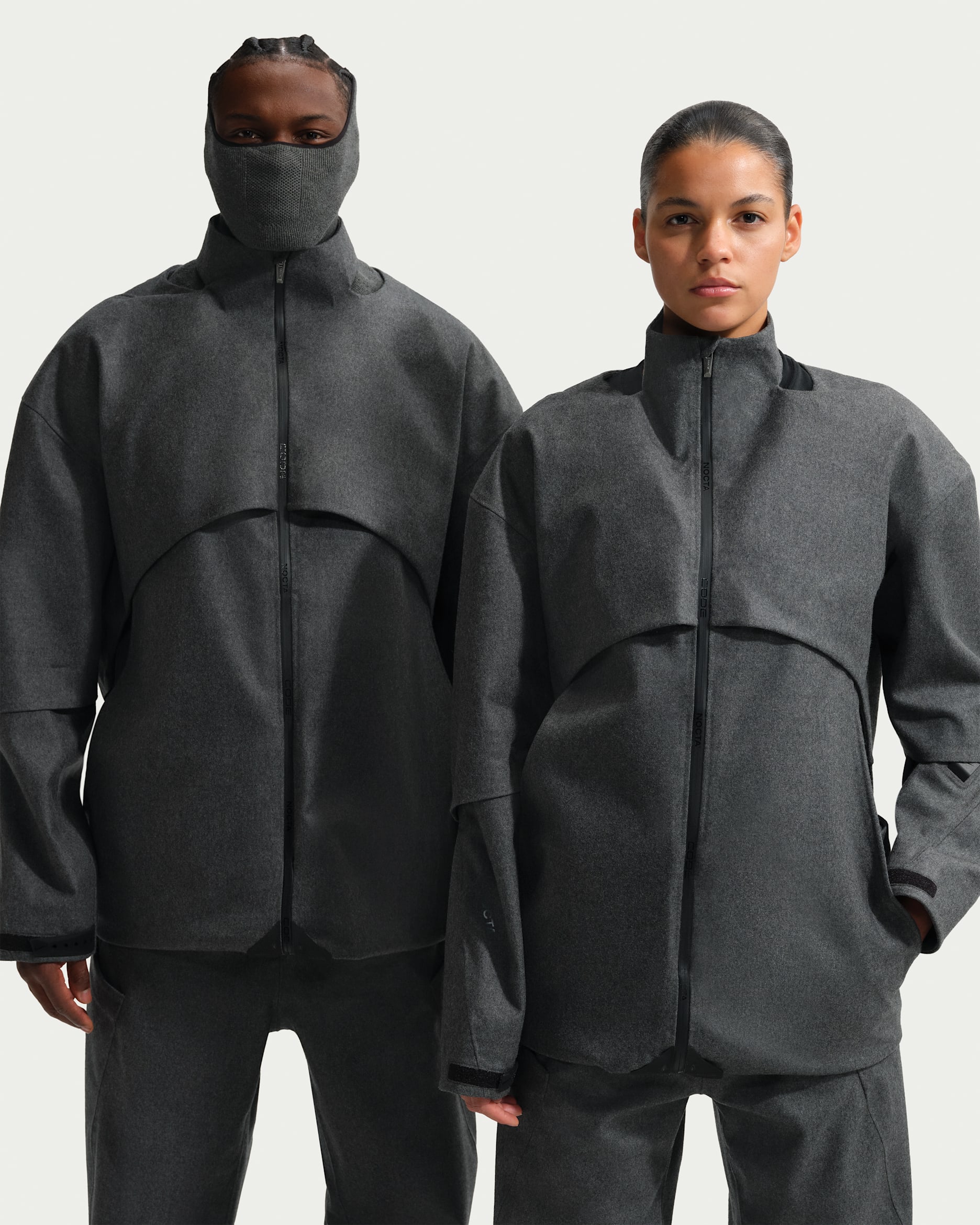 NOCTA CODE メンズ フロー⁠ジャケット - グレーヘザー/ダークグレー