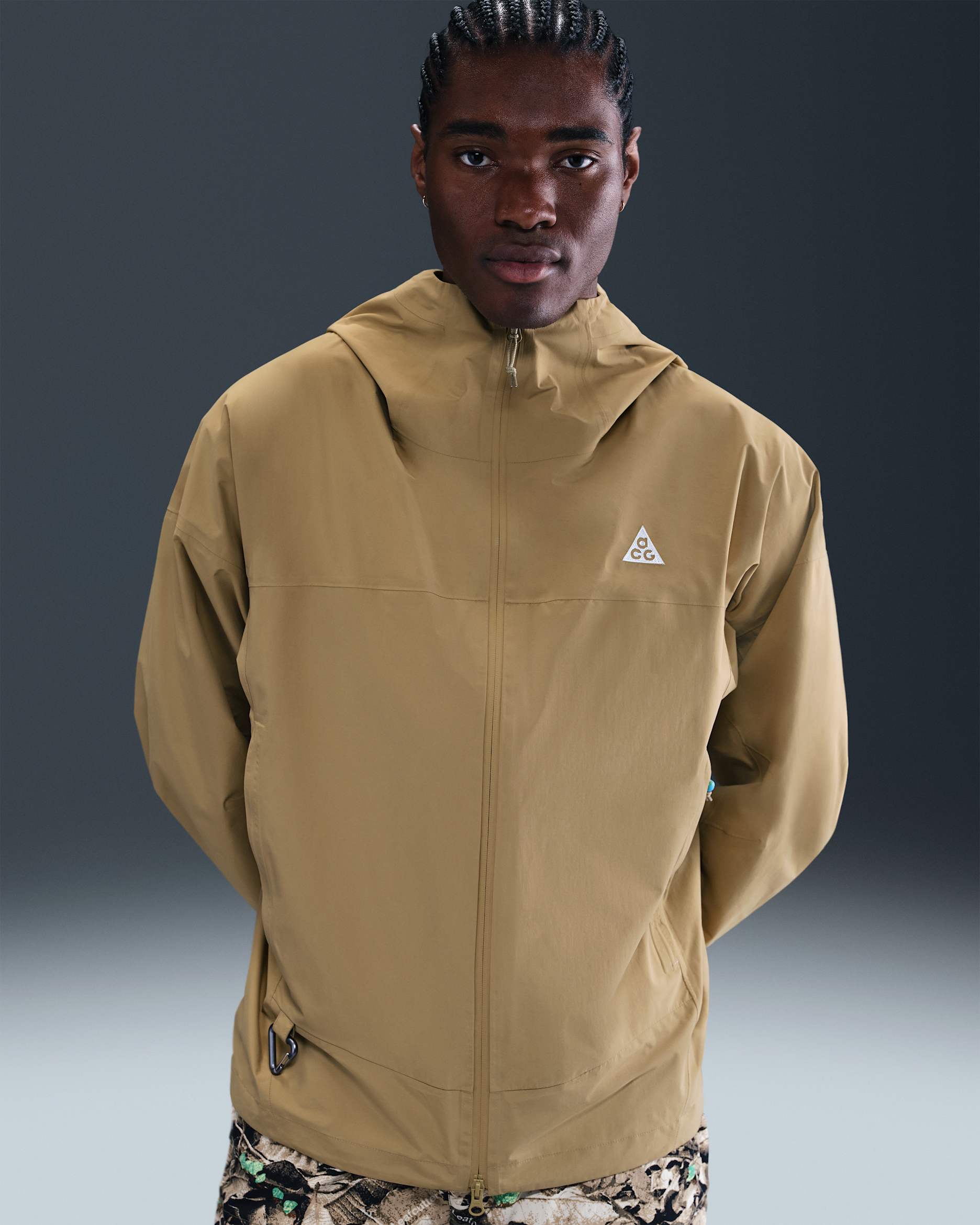 Nike ACG "Morpho" Storm-FIT ADV Regenjacke (Herren) - Parachute Beige/Parachute Beige/Summit White