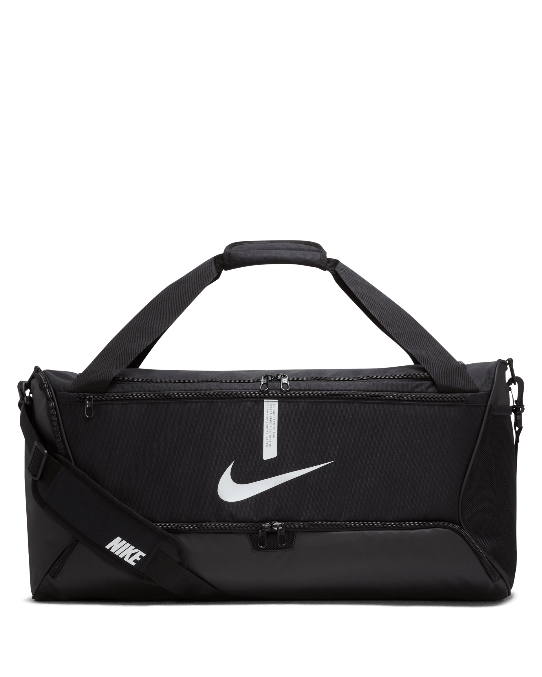 Nike Academy Team Fußball-Sporttasche (Medium, 60 l) - Schwarz/Schwarz/Weiß