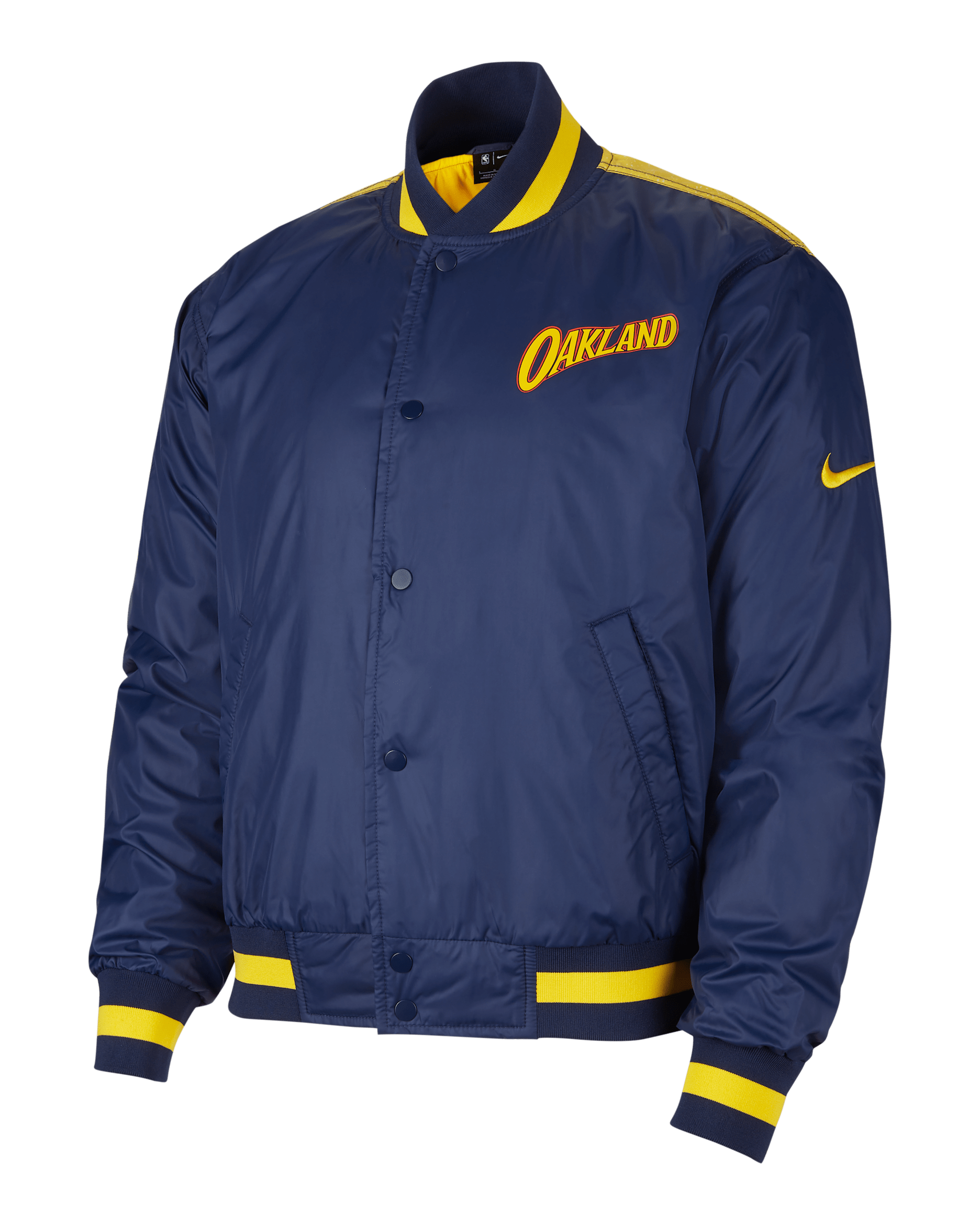 Veste Nike NBA Golden State Warriors City Edition Courtside pour Homme - College Navy/Amarillo