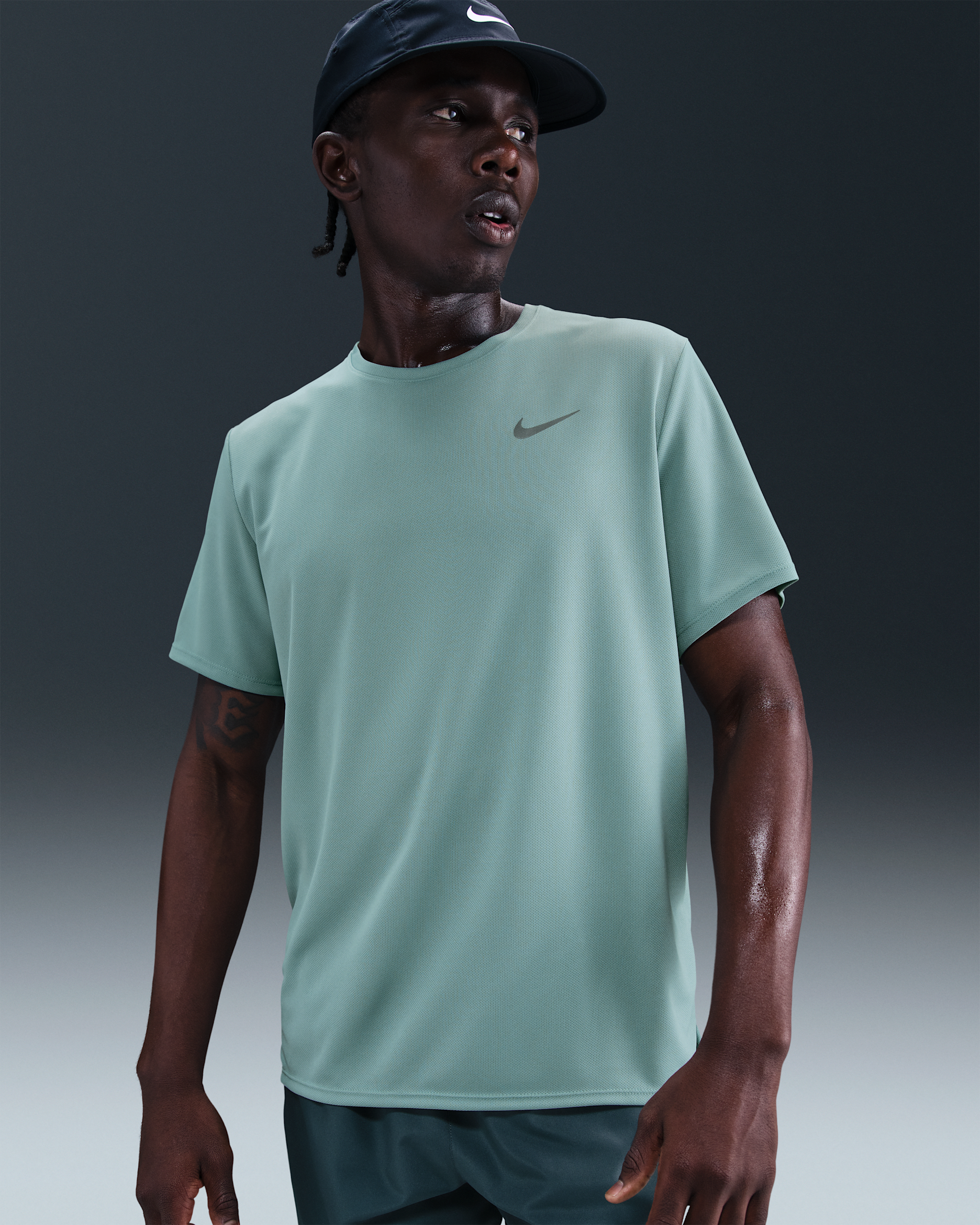 Nike Miler Samarreta de màniga curta Dri-FIT UV de running - Home - Cannon