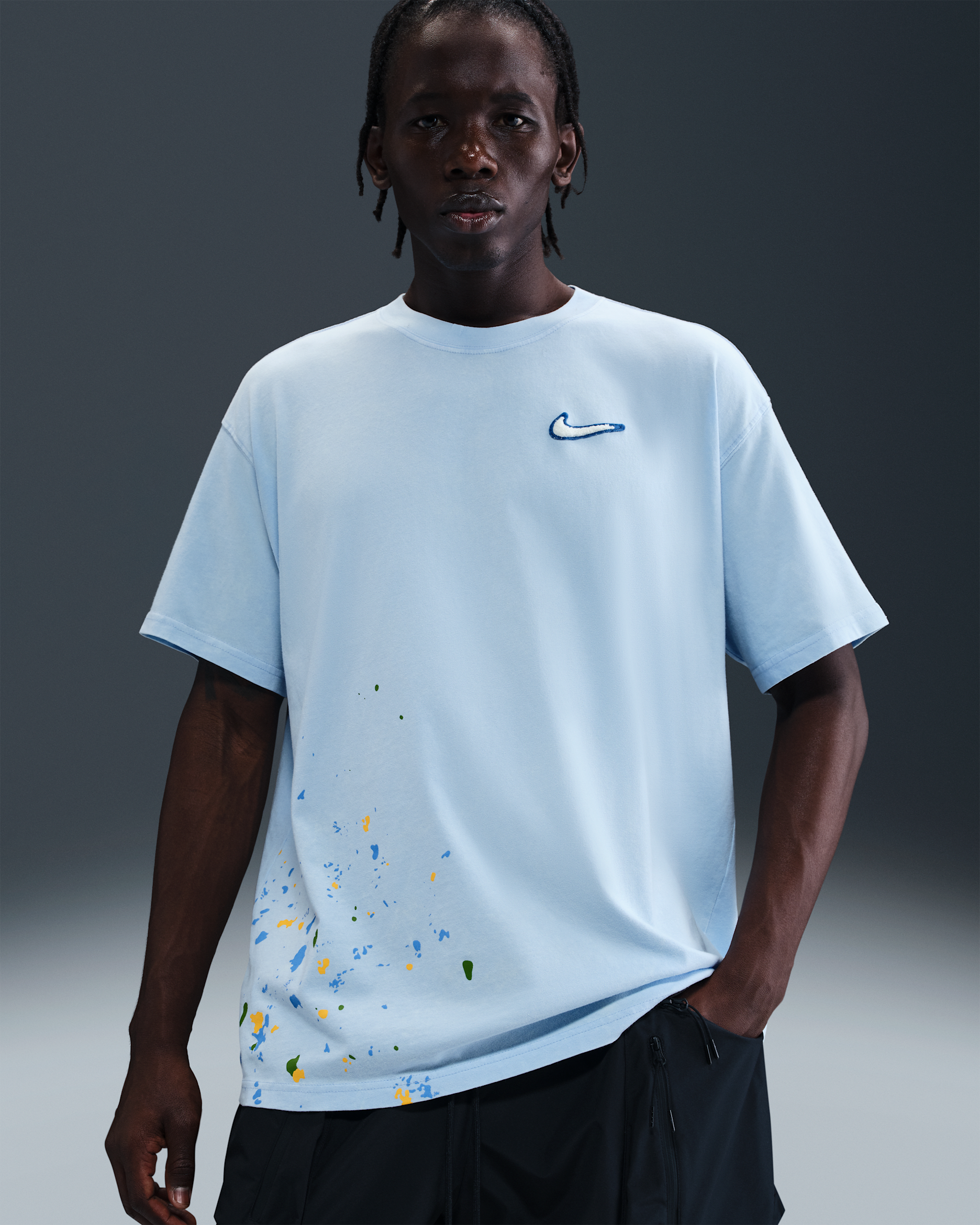 Nike Men's Max90 Basketball T-Shirt - Celestine Blue