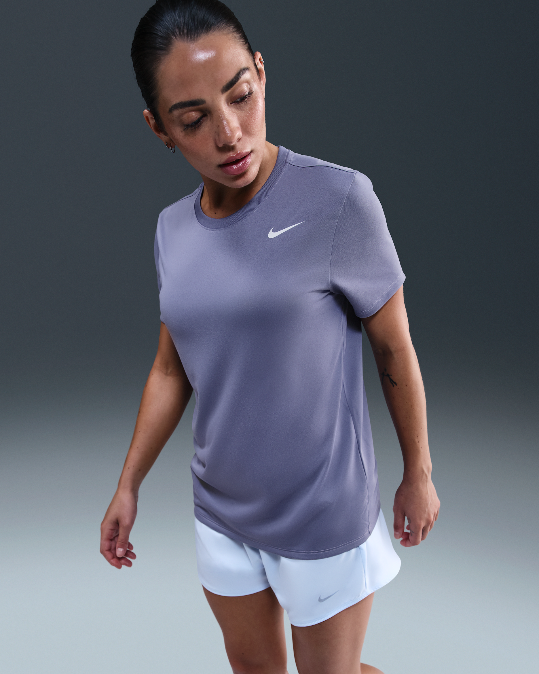 Nike Dri-FIT Women's T-Shirt - World Indigo/White