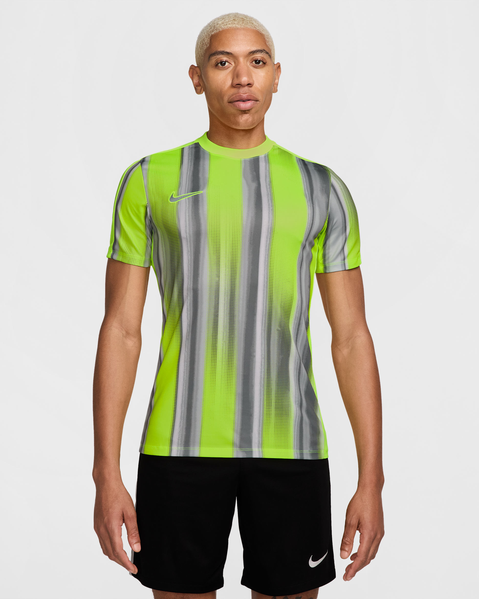 Playera de fútbol de manga corta Dri-FIT para hombre Nike Academy - Volt/Volt/Volt