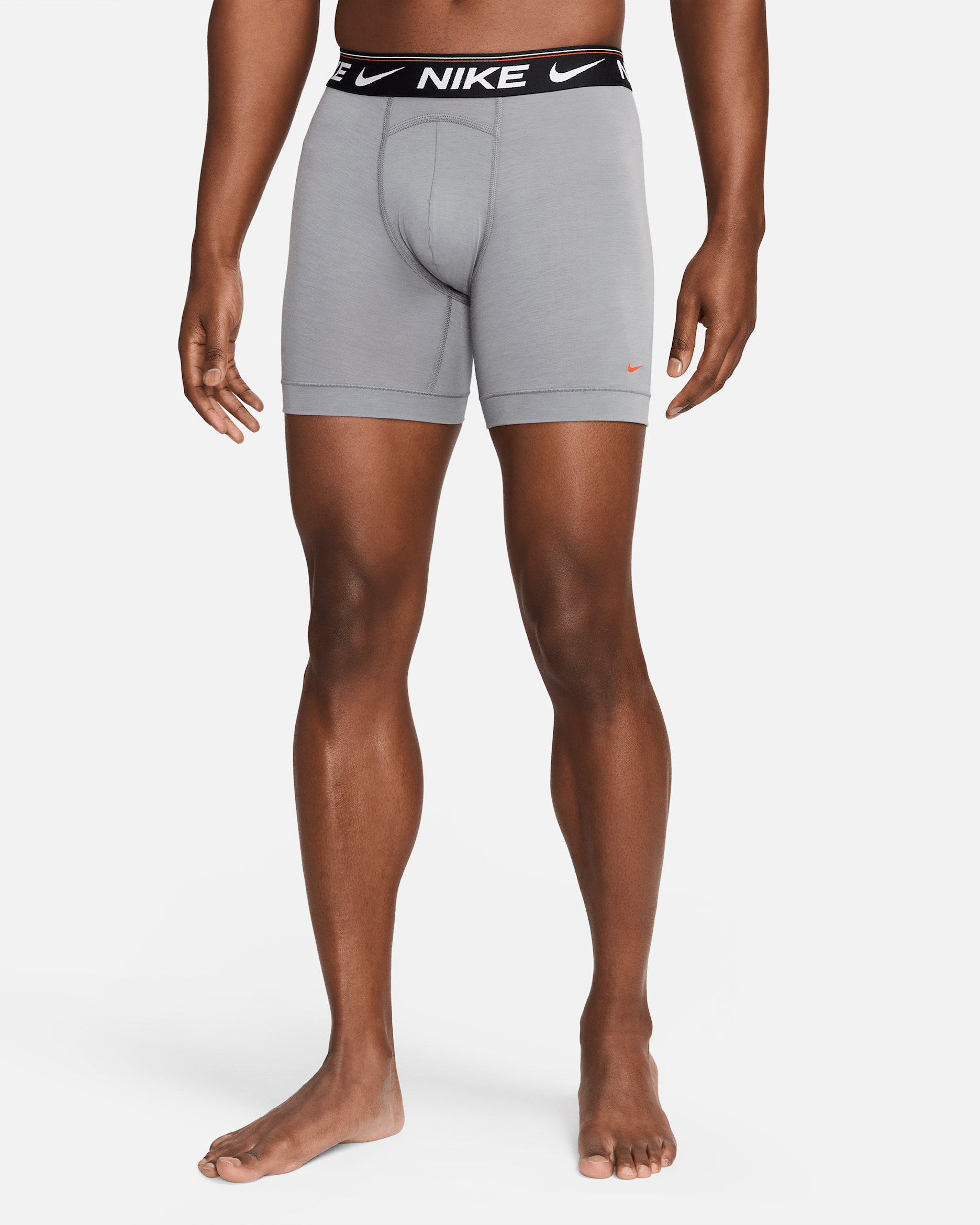 Nike Dri-FIT Ultra Comfort Men's Boxer Briefs (3-Pack) - Light Grey