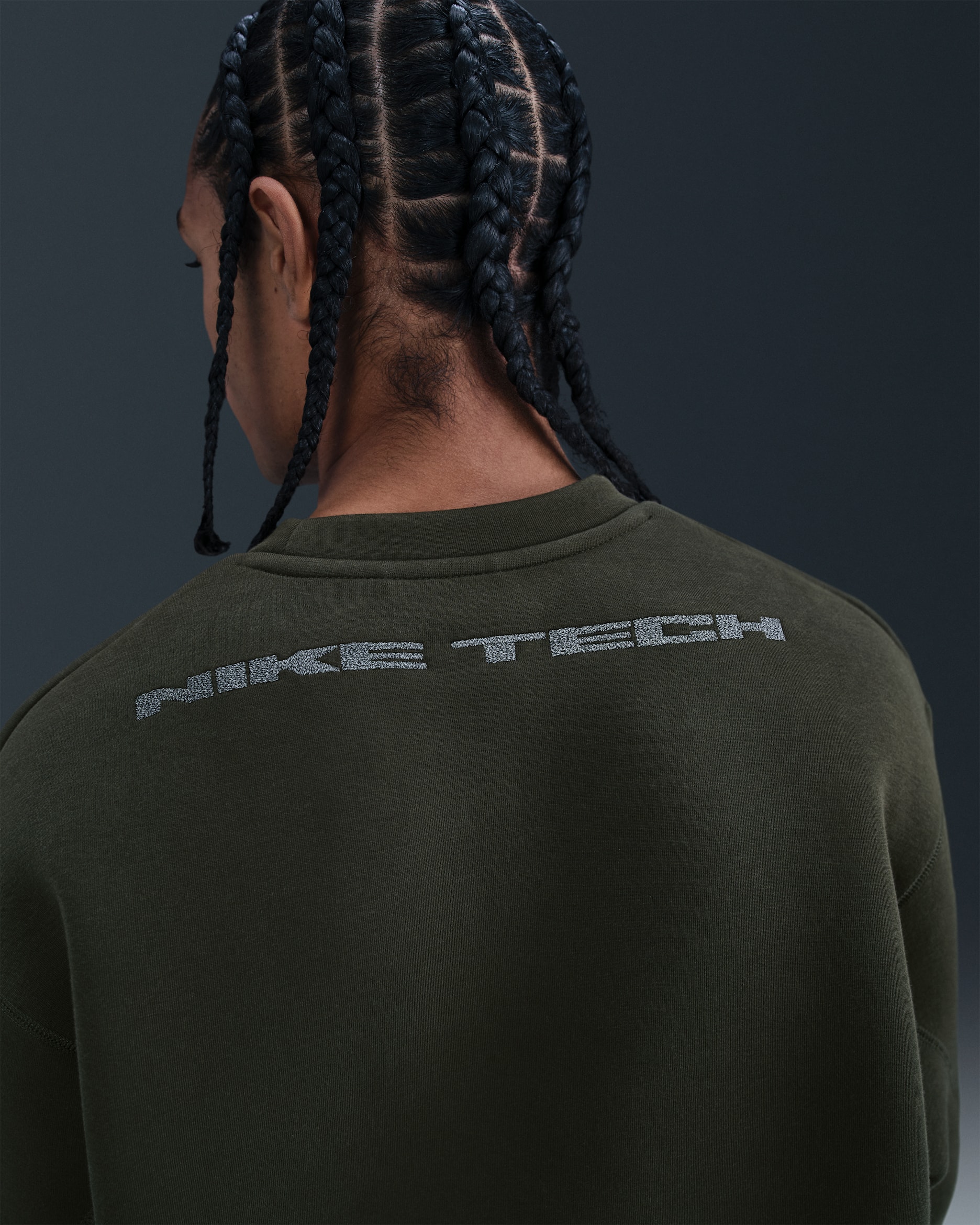 Nike Tech Men's Fleece Crew with Reflective Accents