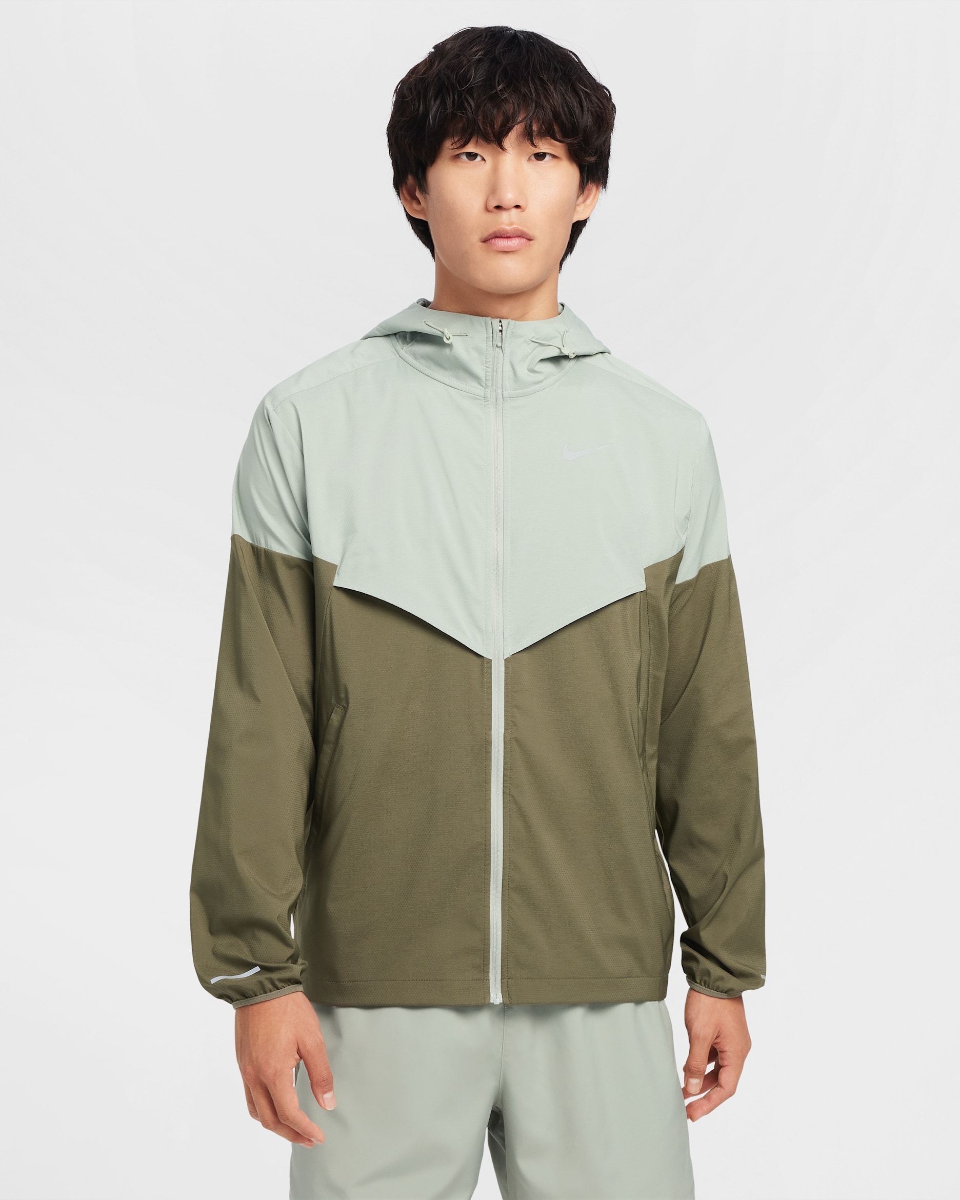 Nike Windrunner Men's Repel Running Jacket - Jade Horizon/Medium Olive