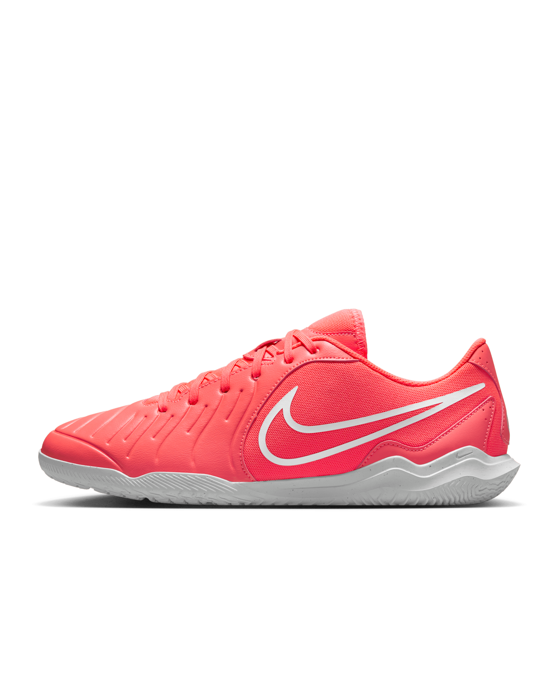 รองเท้าฟุตบอลไม่หุ้มข้อสำหรับสนามในร่ม/คอร์ท Nike Tiempo Legend 10 Club - Hot Lava/ขาว