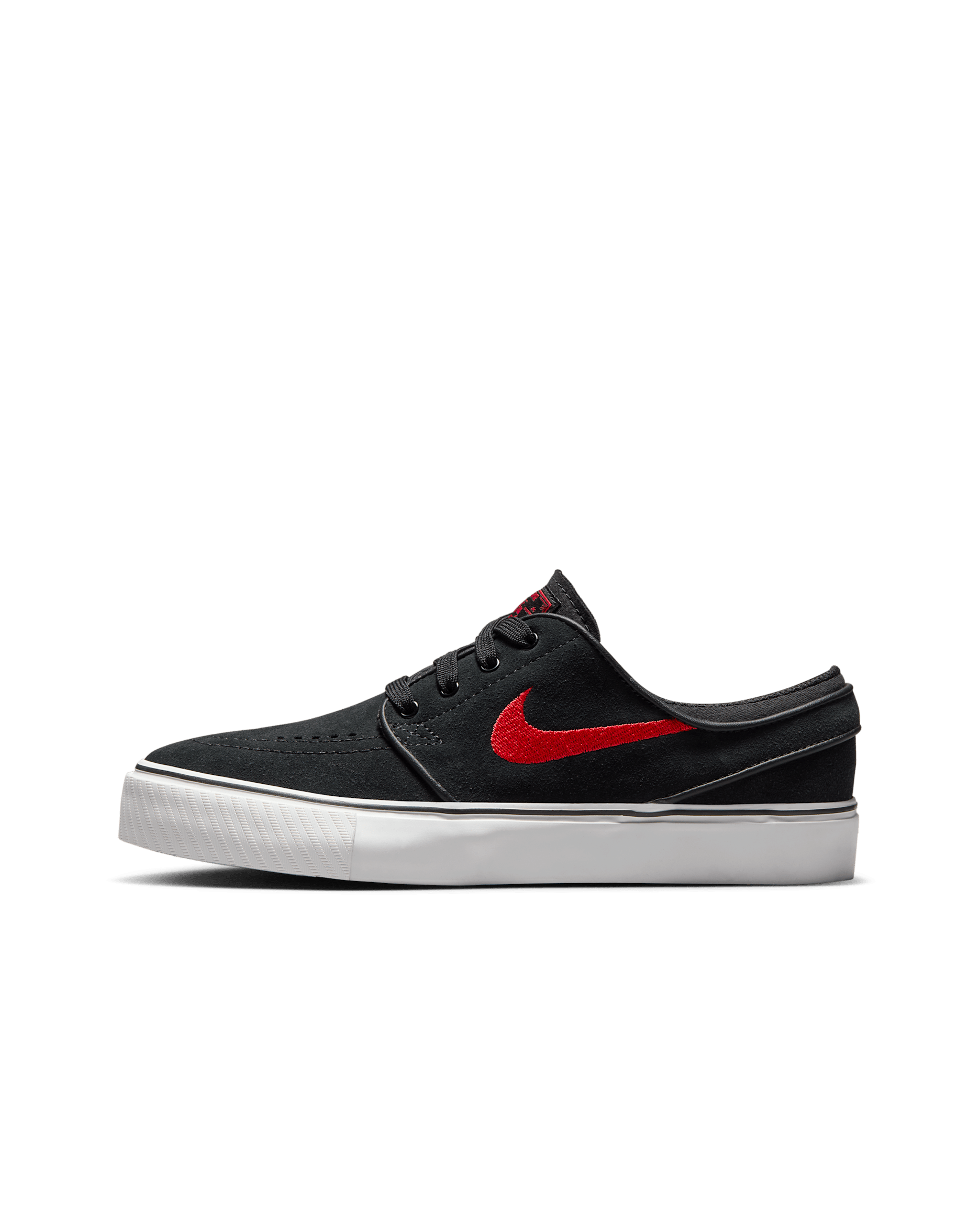 Nike SB Stefan Janoski 大童滑板鞋 - 黑色/黑色/Summit White/University Red