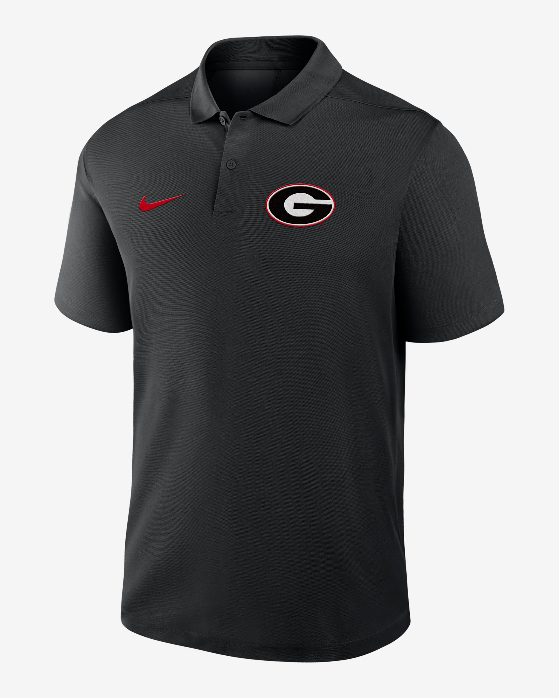 Georgia Primetime Victory Primary Logo Men's Nike Dri-FIT College Polo - Black