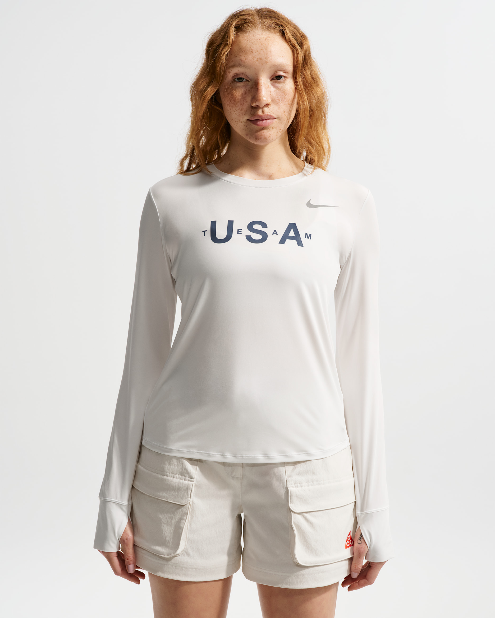 Nike Team USA One Women's Dri-FIT Long-Sleeve Top - Summit White