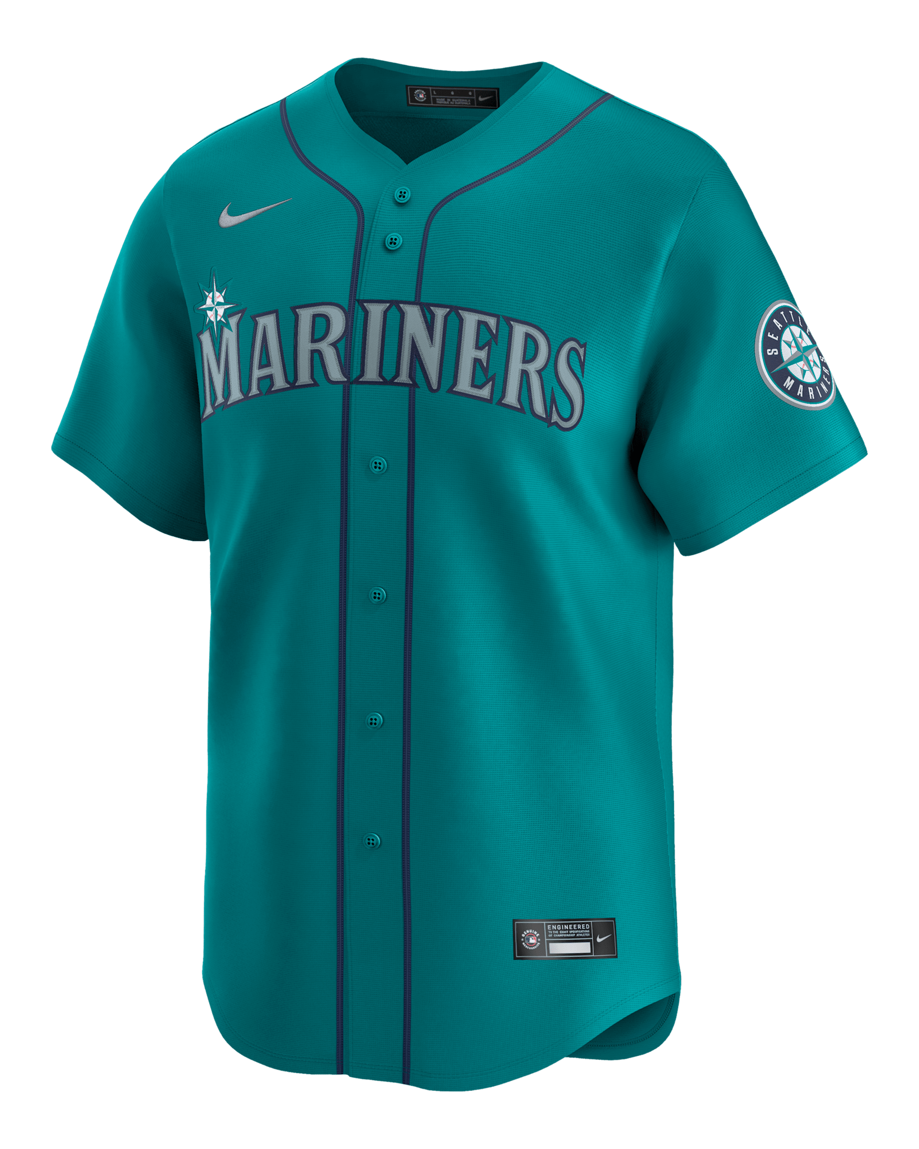 Jersey Nike Dri-FIT ADV de la MLB Limited para hombre Julio Rodríguez Seattle Mariners - Agua