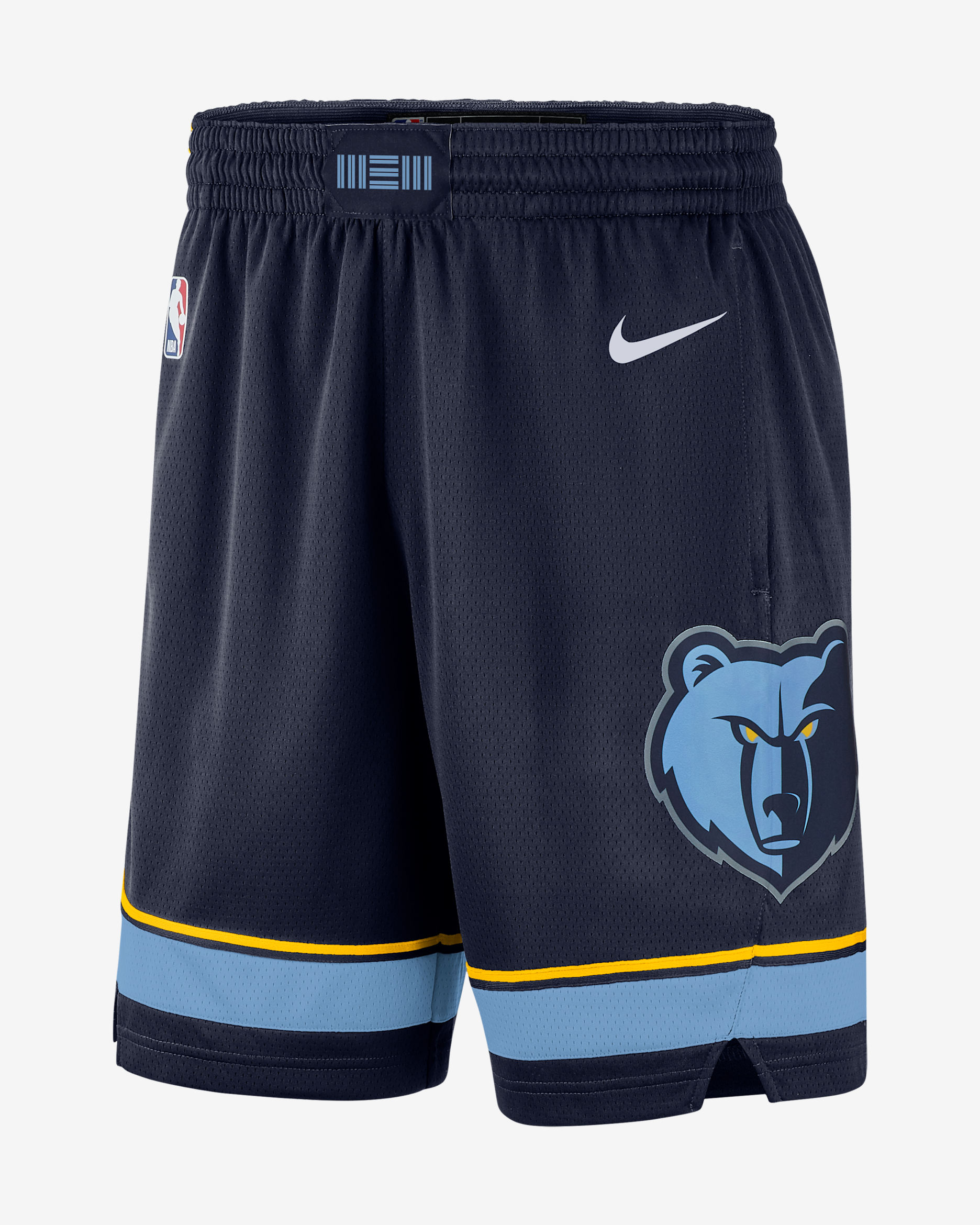 Pánské kraťasy Nike NBA Swingman Memphis Grizzlies Icon Edition - College Navy/Light Blue/Amarillo/Bílá